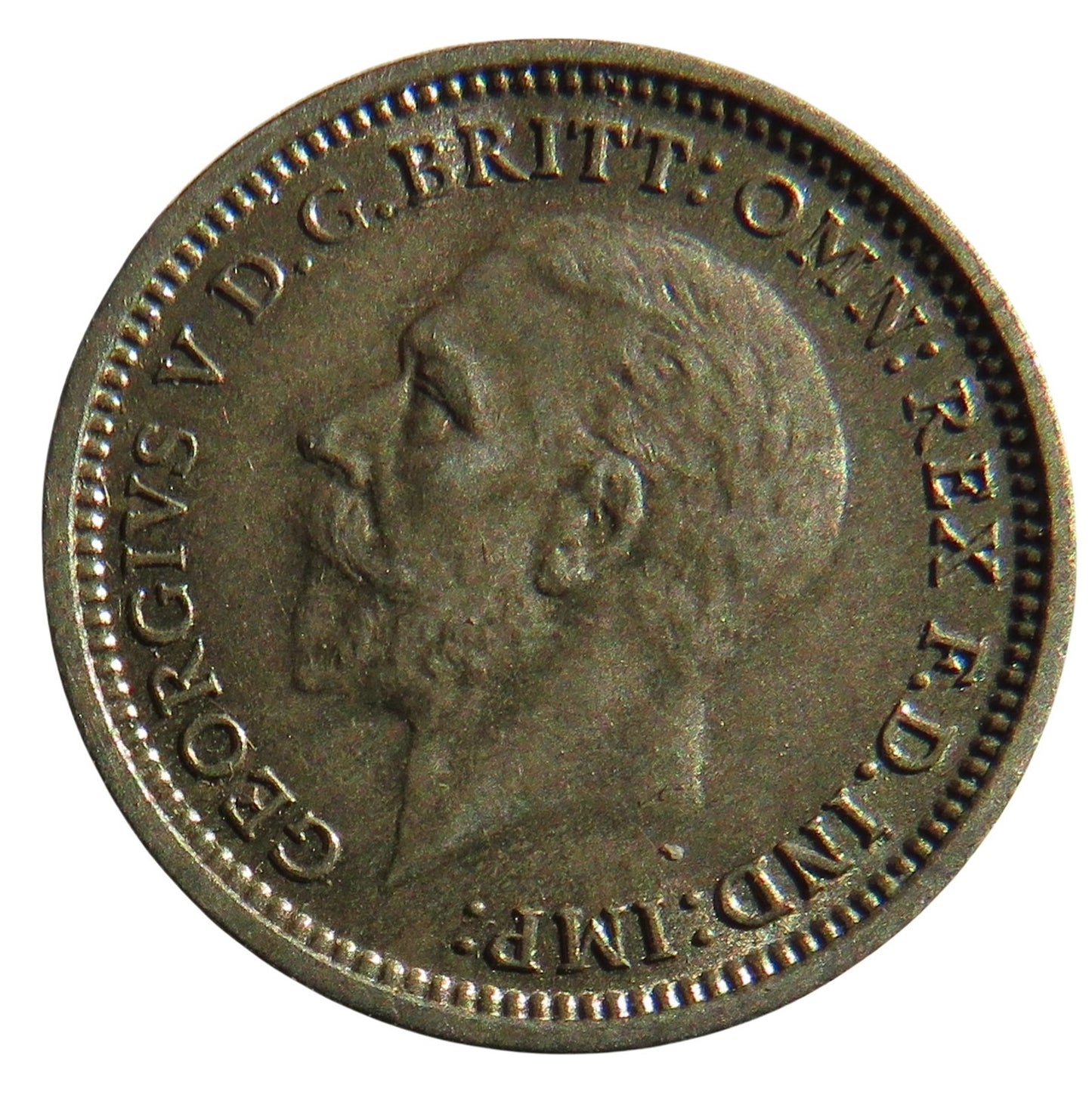 1936 King George V Silver Threepence Coin - Great Britain