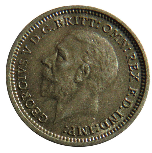 1936 King George V Silver Threepence Coin - Great Britain