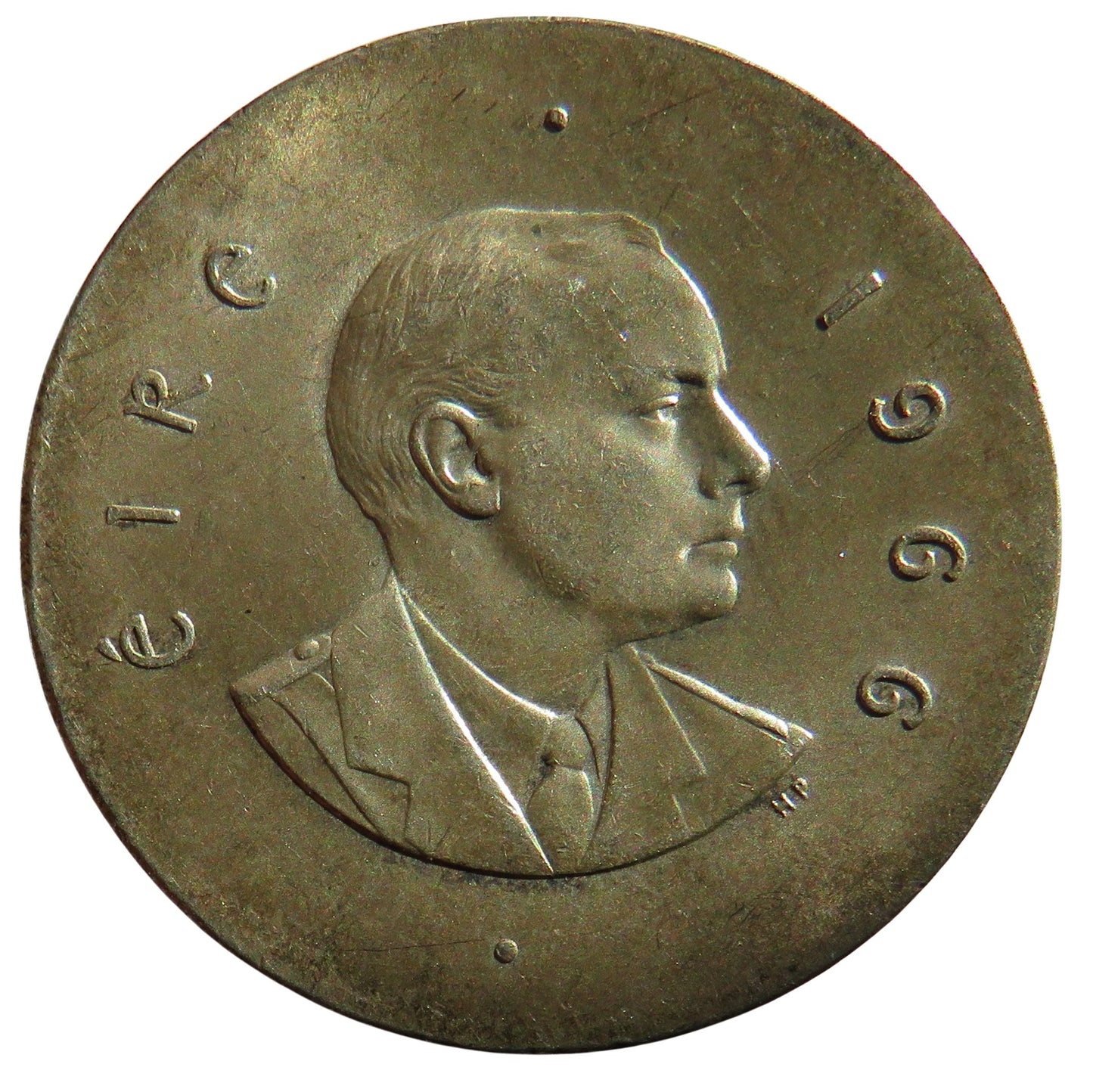 1966 Ireland Silver 10 Shillings Coin