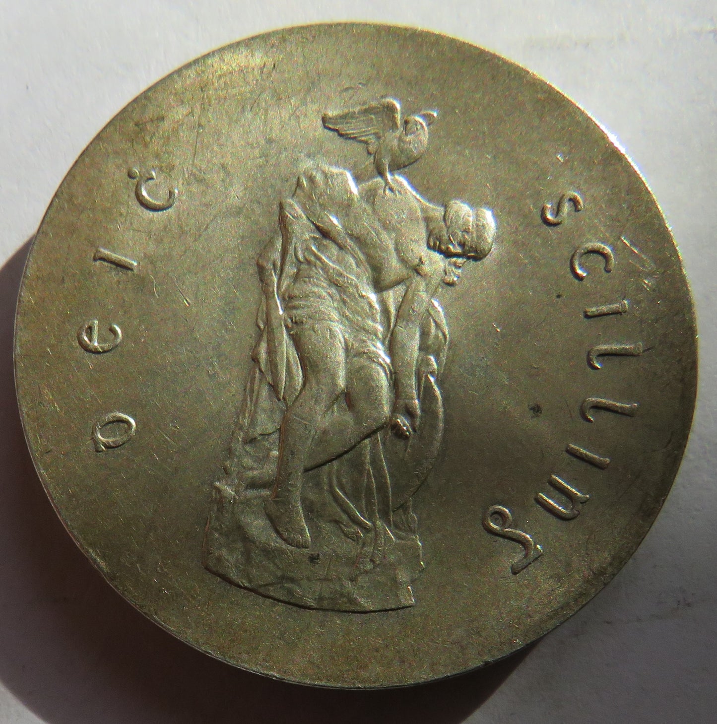 1966 Ireland Silver 10 Shillings Coin