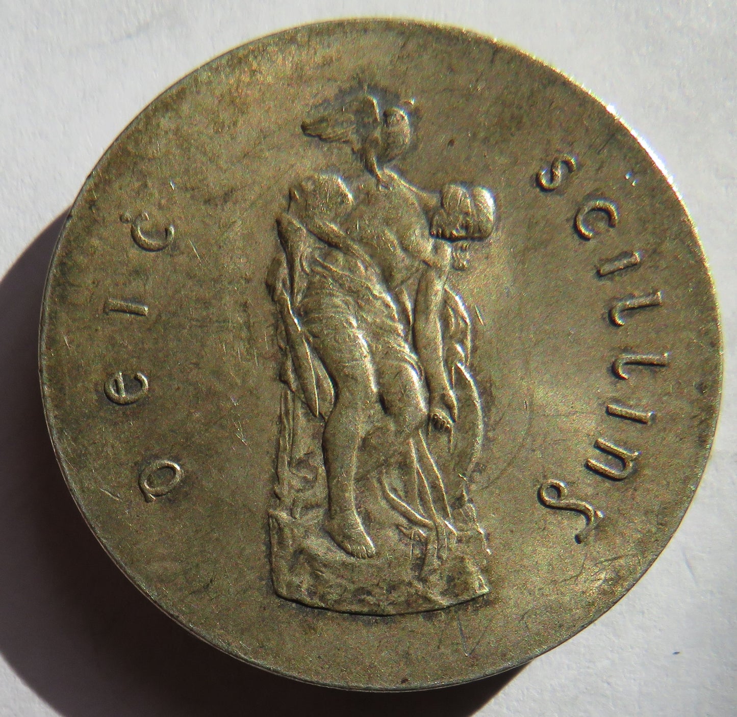 1966 Ireland Silver 10 Shillings Coin