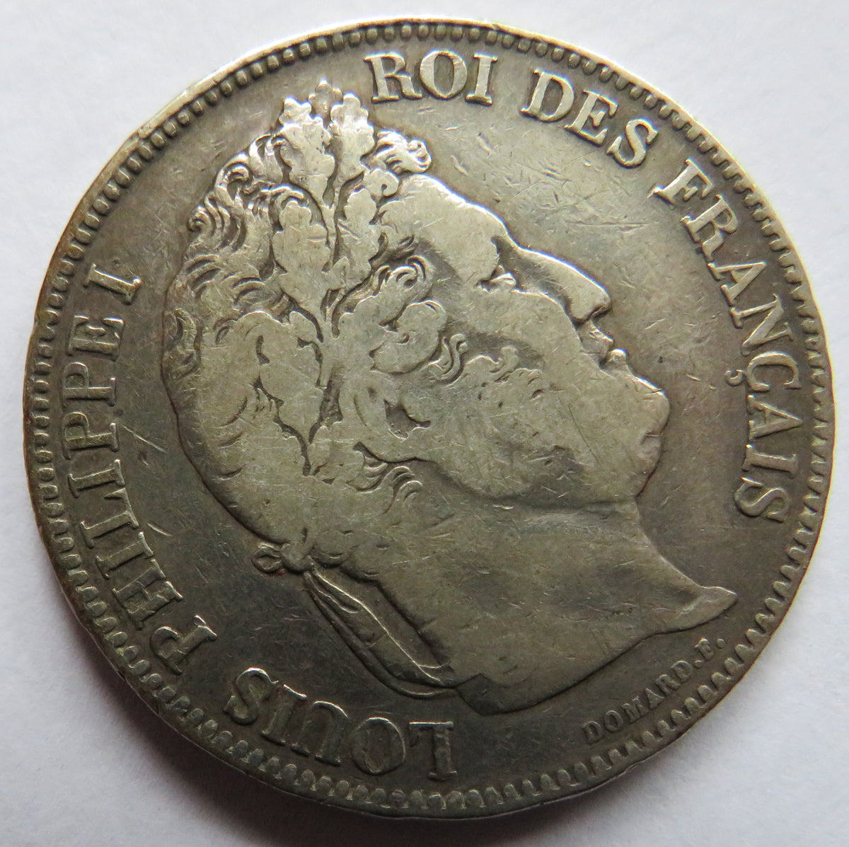 1833-W France Louis-Philippe I Silver 5 Francs Coin