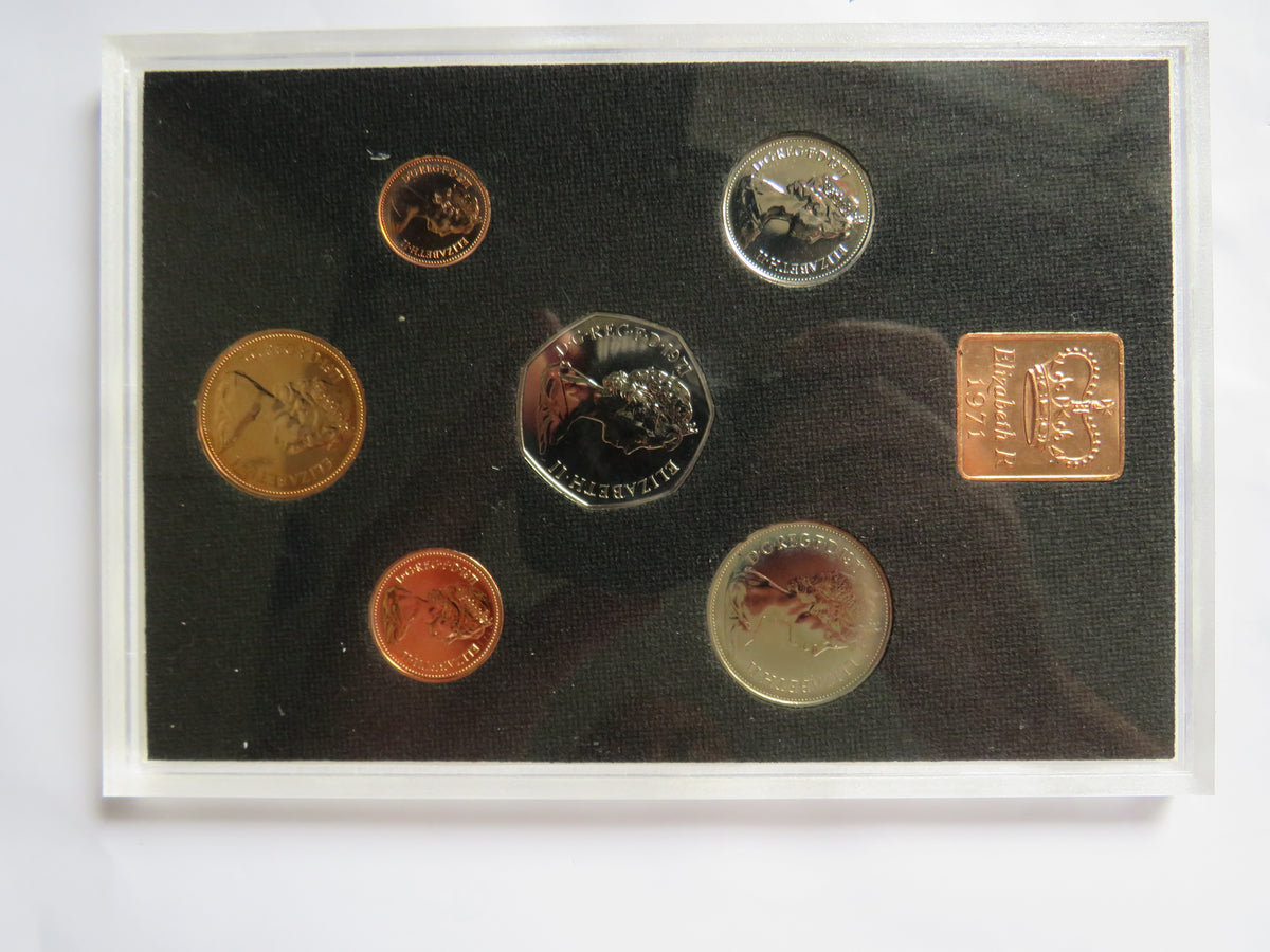 1971 The Decimal Coinage of Great Britain & Northern Ireland Proof Set By The Royal Mint