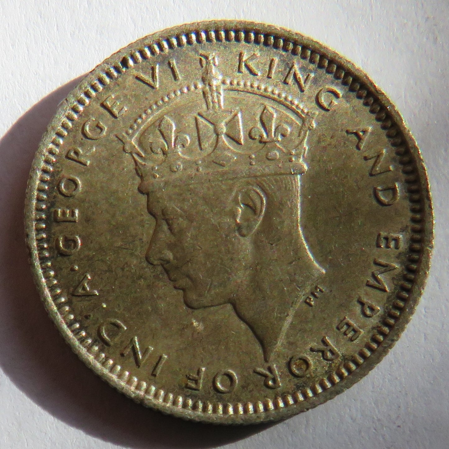 1941 King George VI Commissioners of Currency Malaya Silver 10 Cents Coin