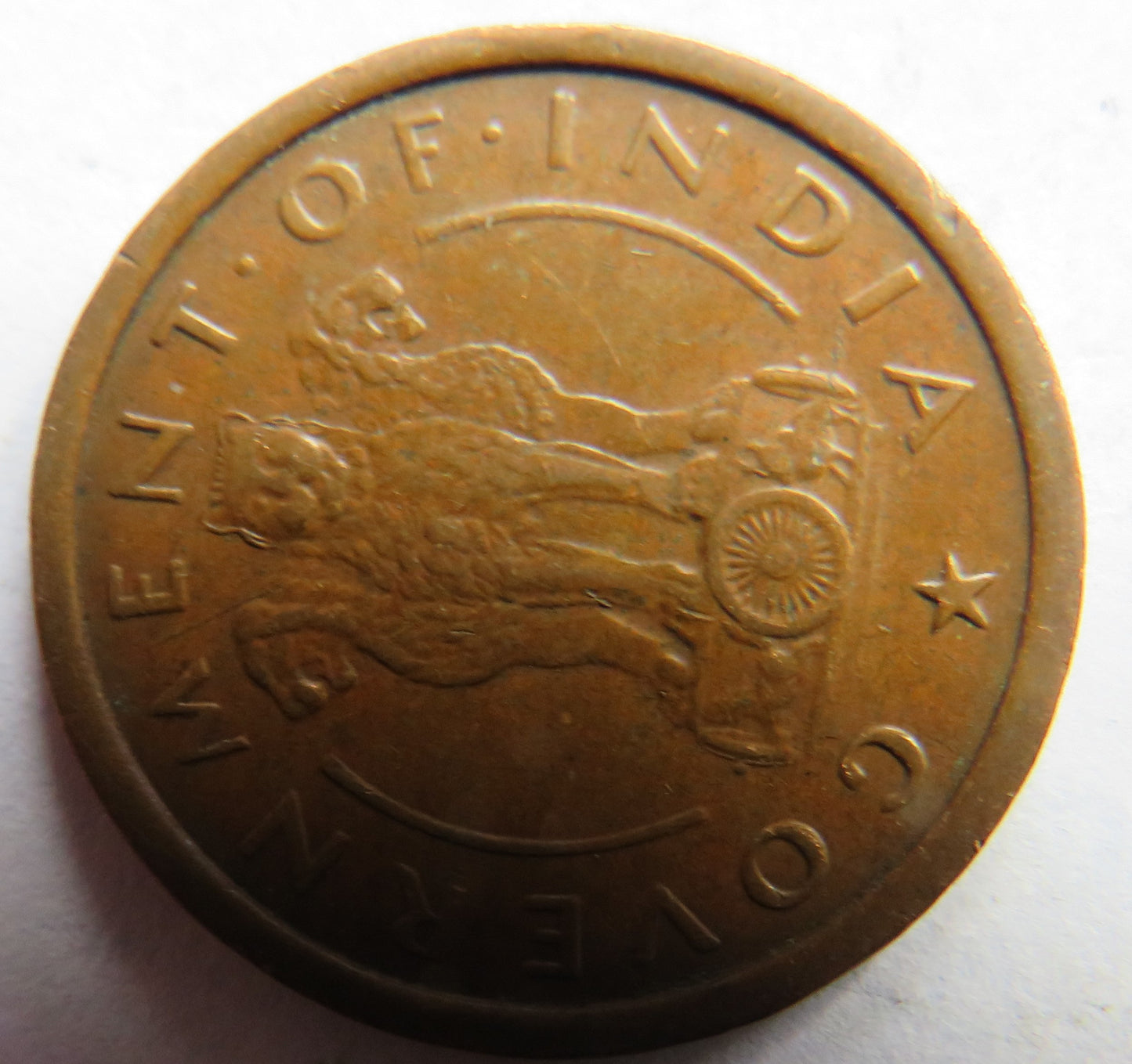 1952 India One Pice Coin