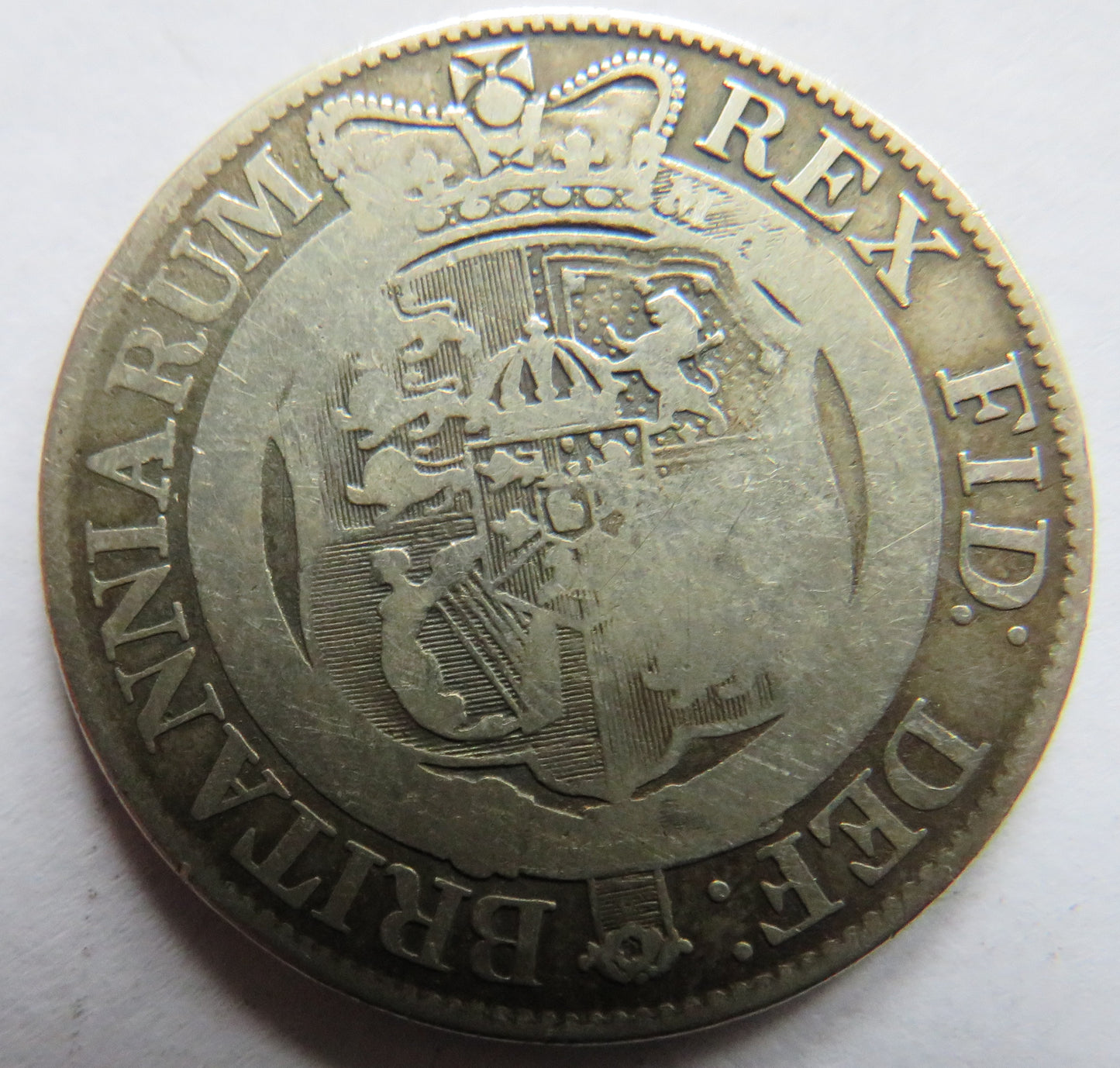 1820 King George III Silver Halfcrown Coin - Great Britain