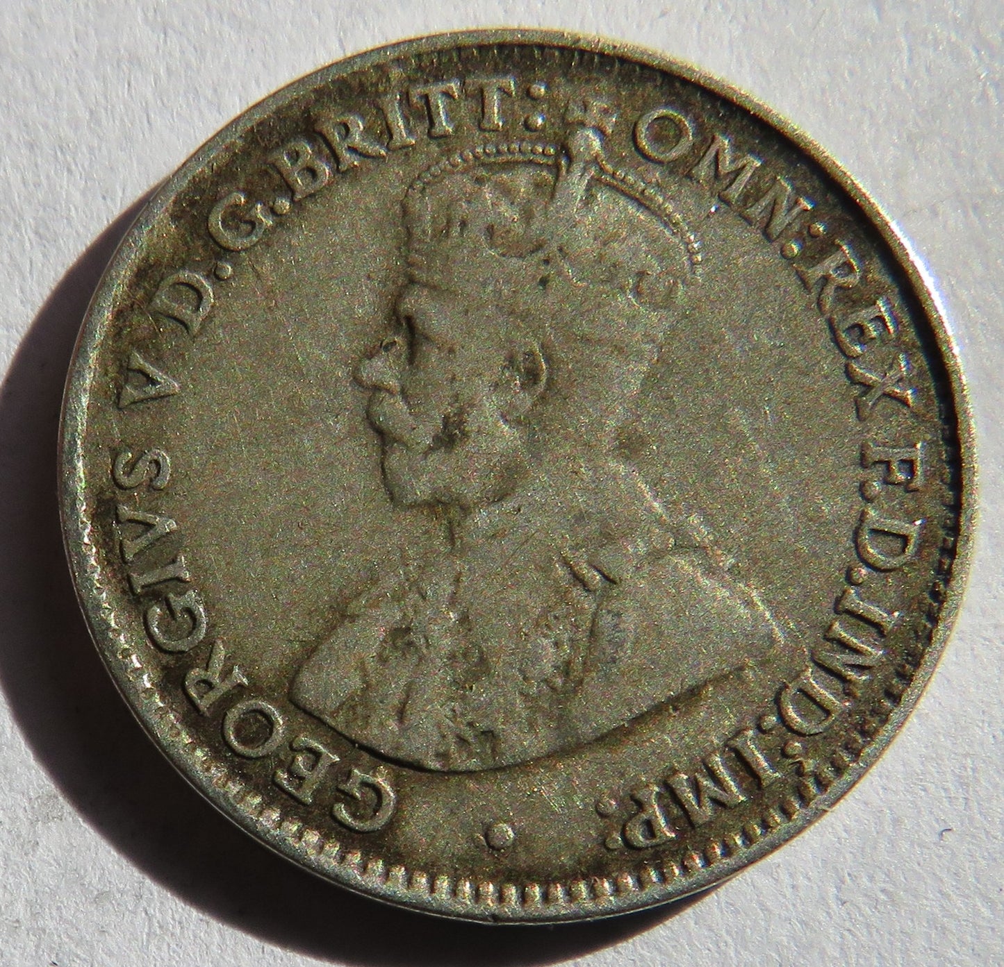 1927 King George V Australia Silver Threepence Coin