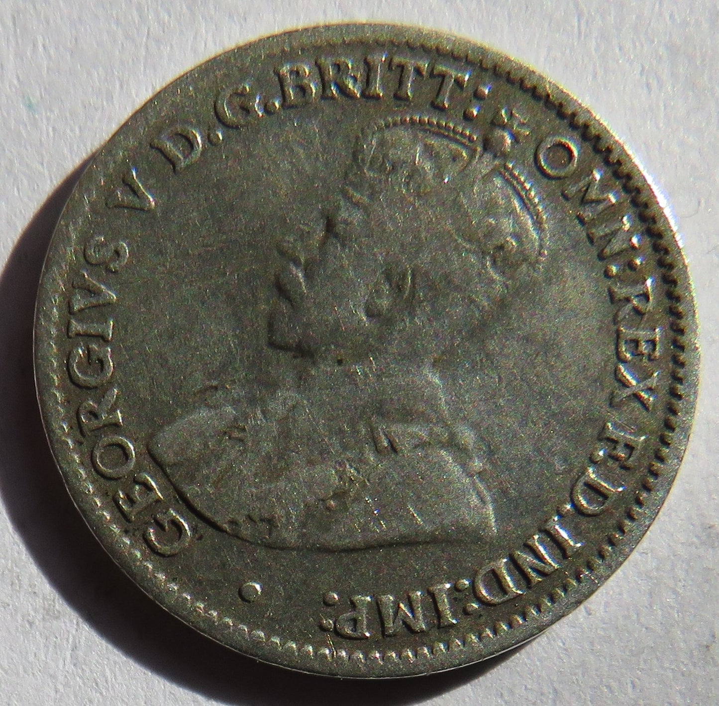 1925 King George V Australia Silver Threepence Coin