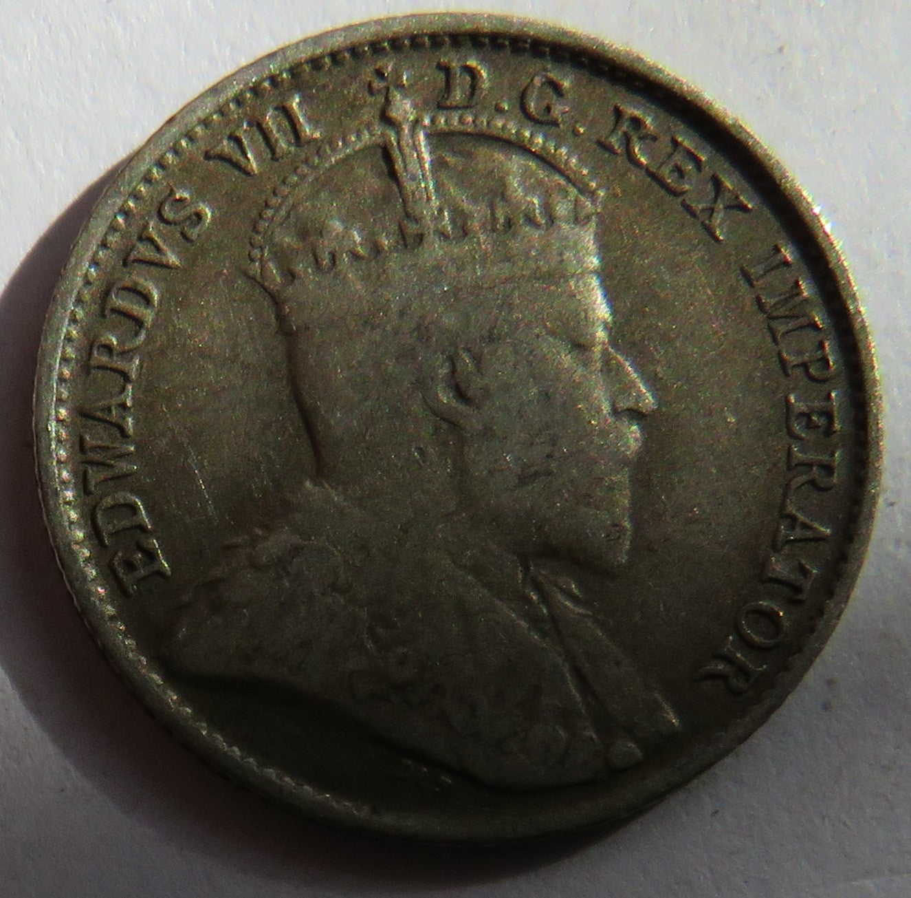 1906 King Edward VII Canada Silver 5 Cents Coin