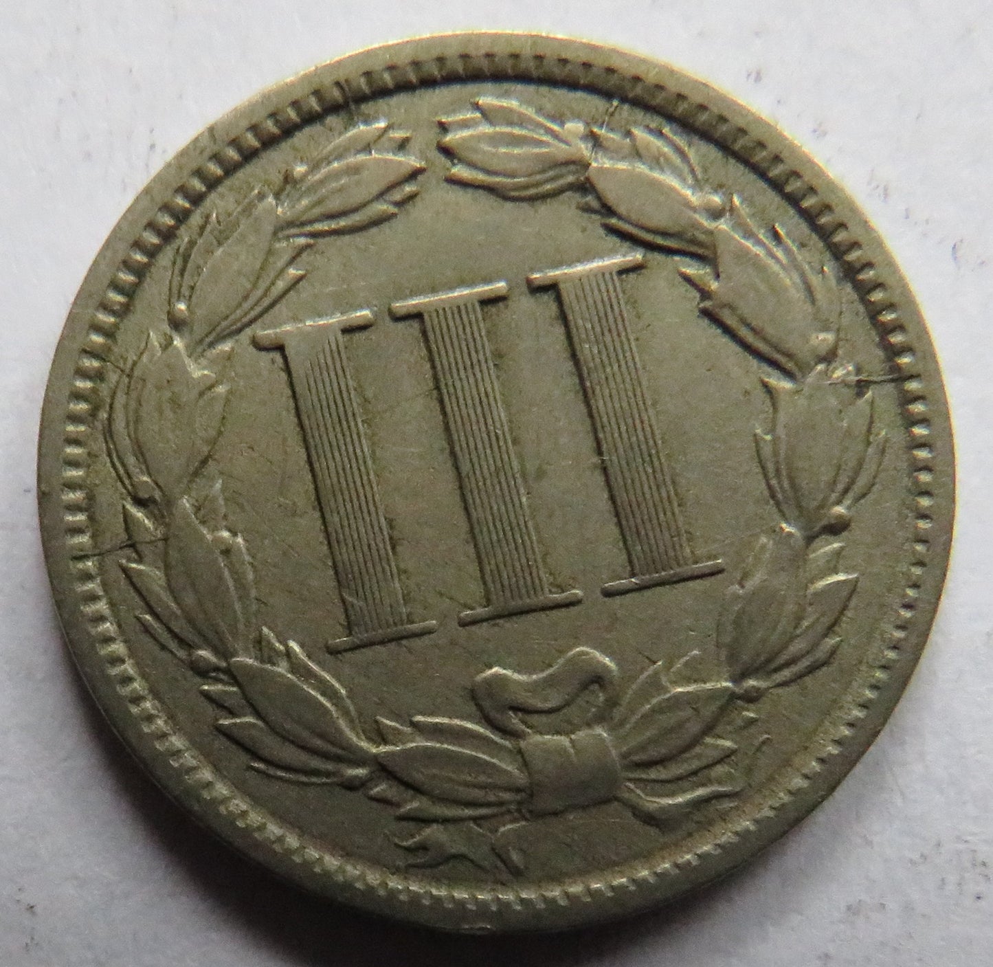 1881 USA Nickel Three Cents Coin