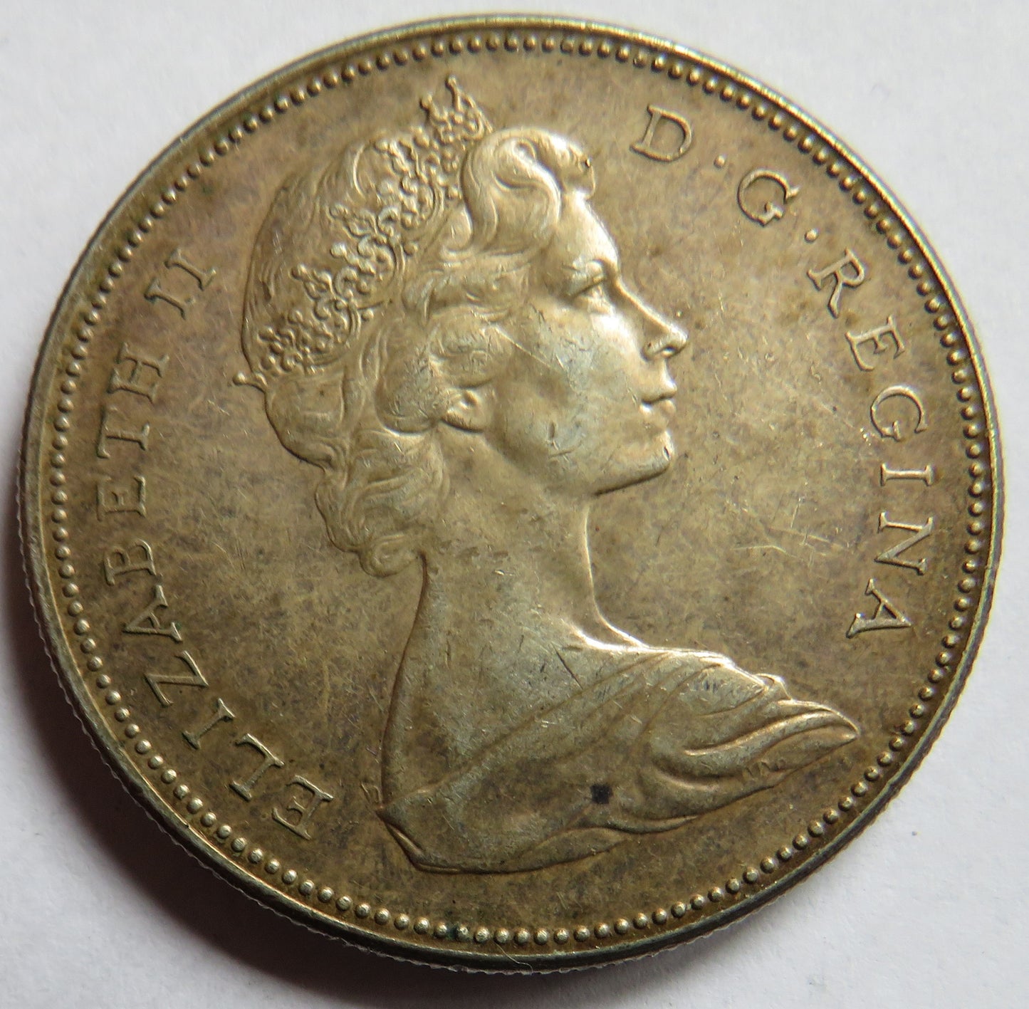 1967 Queen Elizabeth II Canada Silver $1 One Dollar Coin