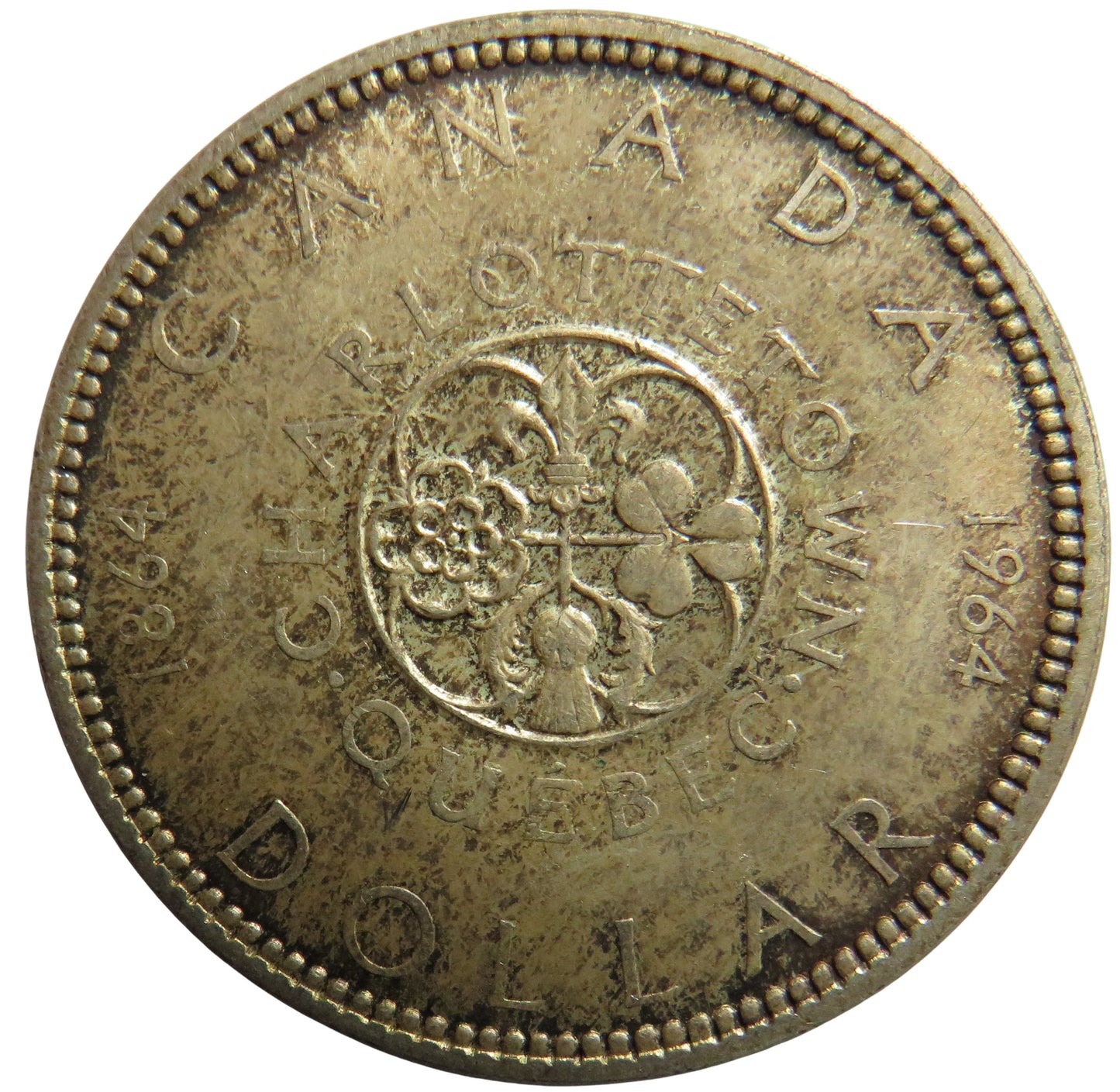 1964 Queen Elizabeth II Canada Silver $1 One Dollar Coin