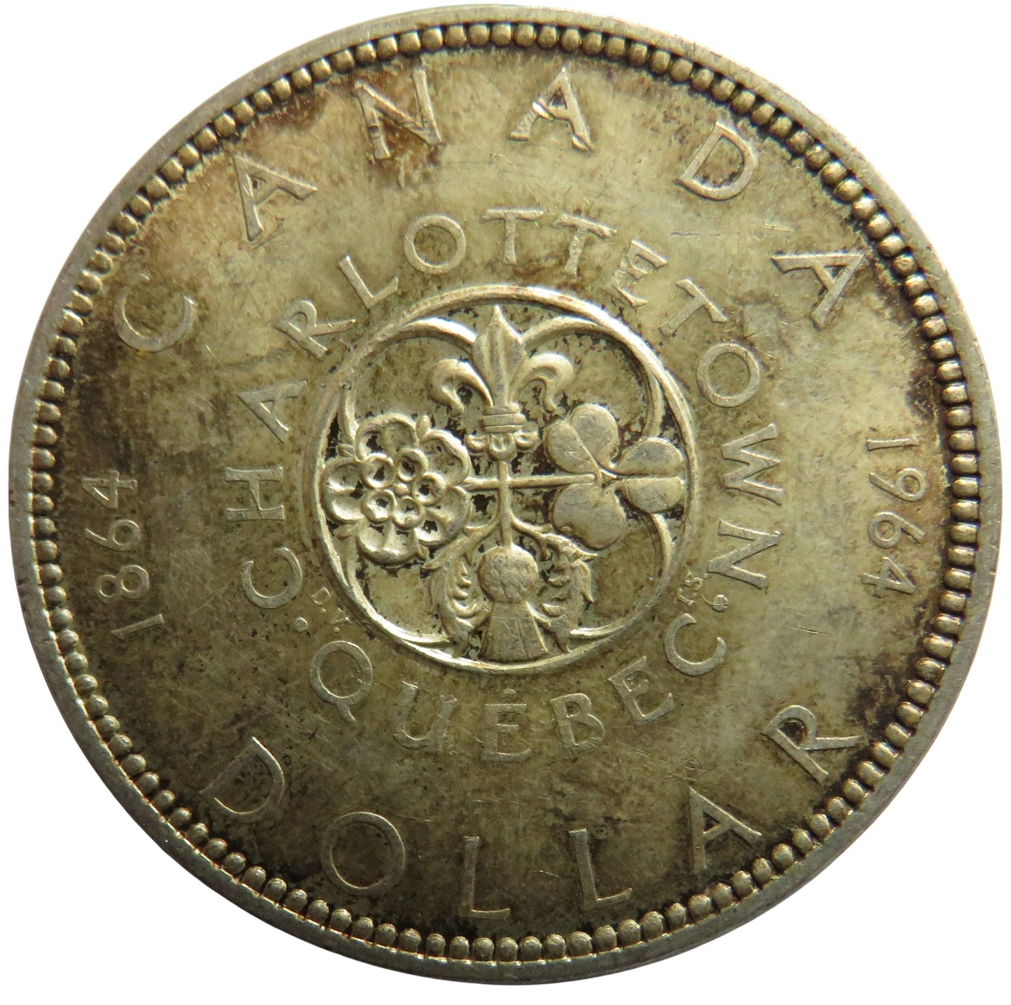 1964 Queen Elizabeth II Canada Silver $1 One Dollar Coin