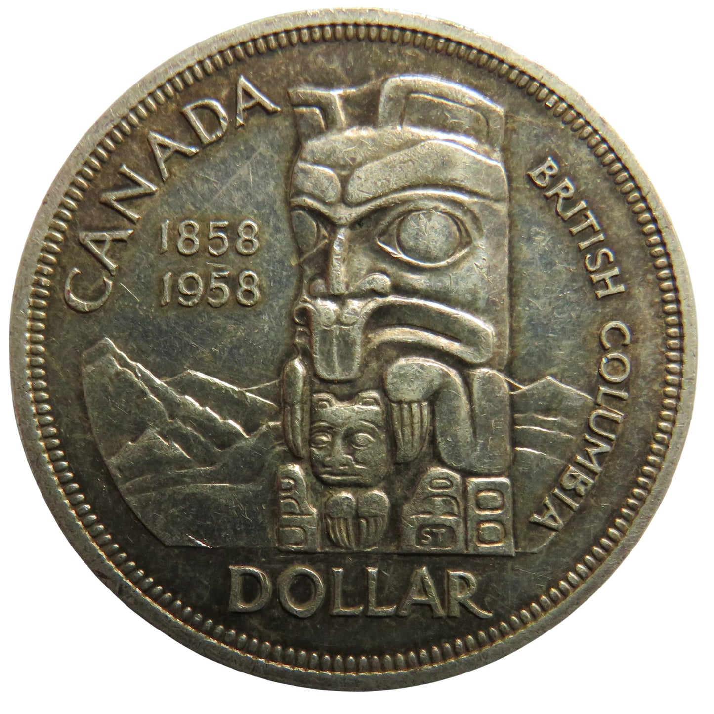 1858-1958 Queen Elizabeth II Canada Silver $1 One Dollar Coin