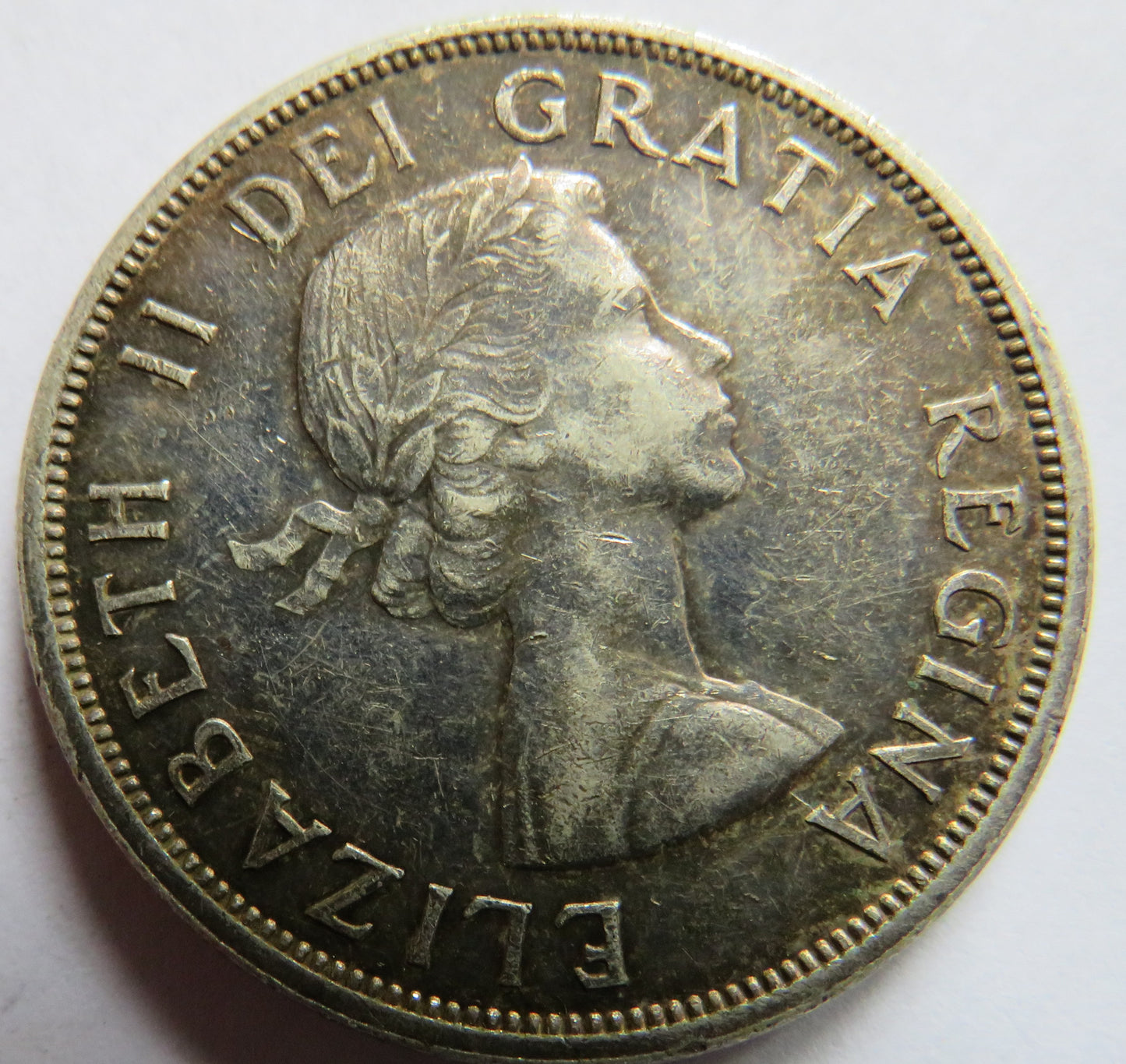 1858-1958 Queen Elizabeth II Canada Silver $1 One Dollar Coin