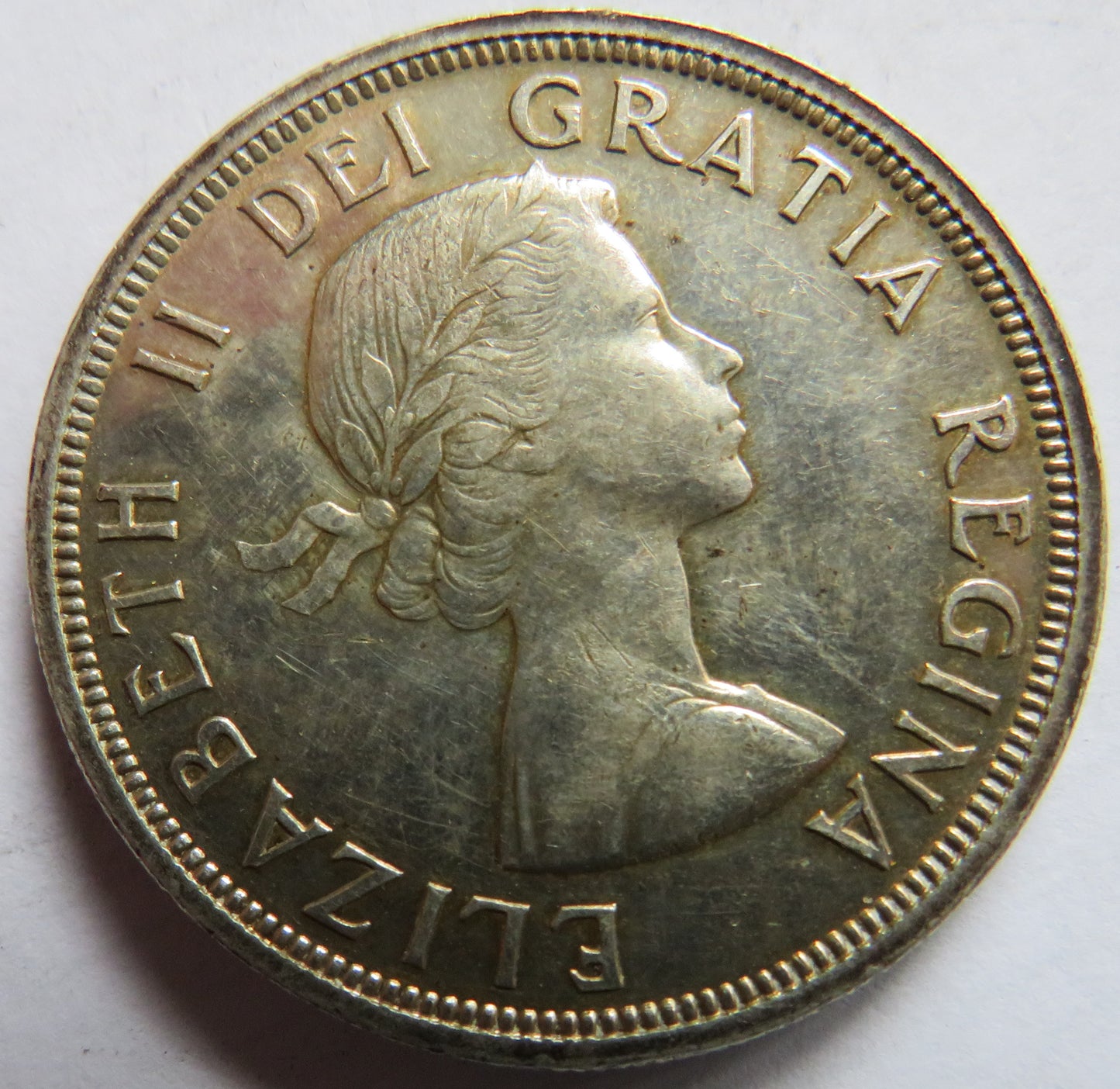 1953 Queen Elizabeth II Canada Silver $1 One Dollar Coin