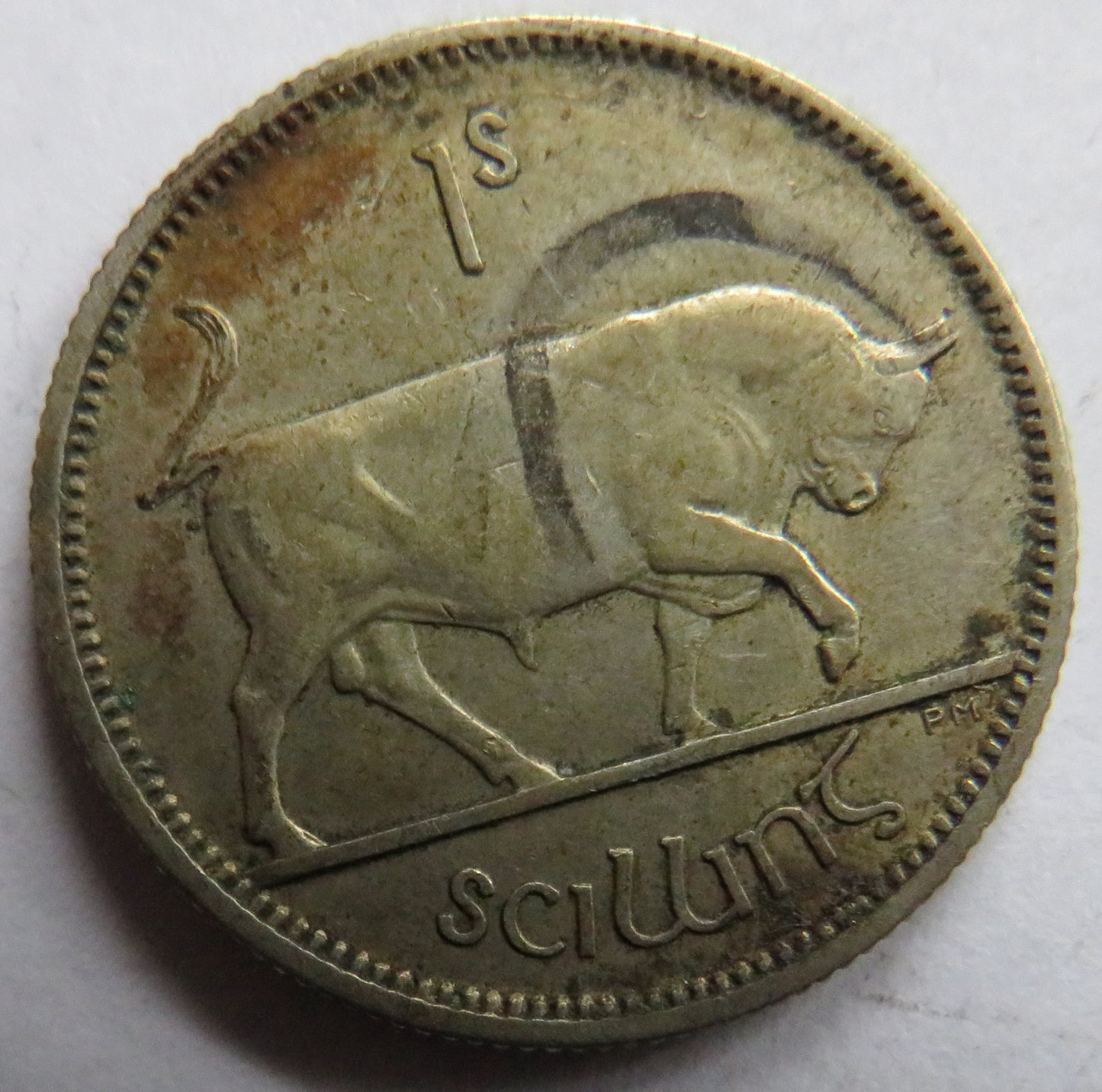1928 Ireland Eire Silver Shilling Coin
