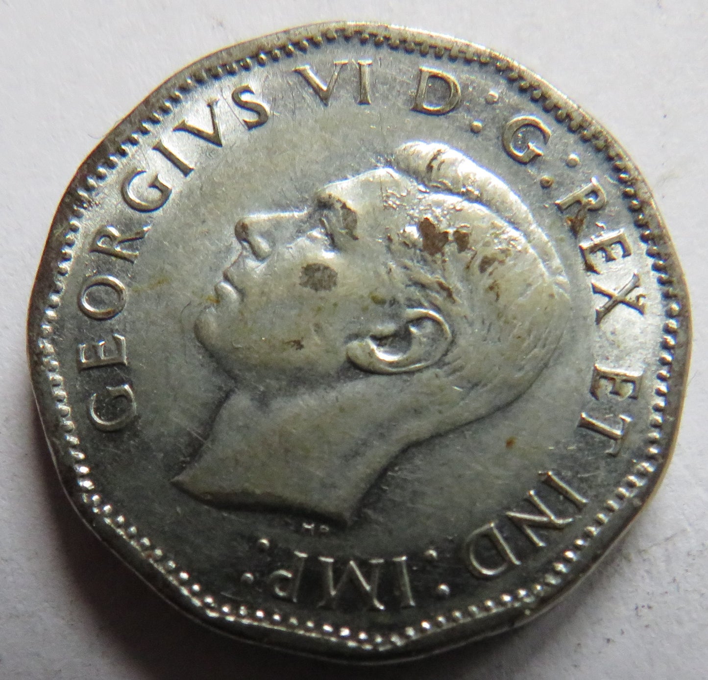 1945 King George VI Canada 5 Cents Coin