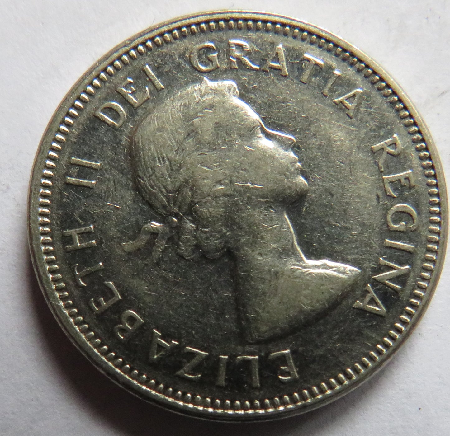 1964 Queen Elizabeth II Canada 5 Cents Coin