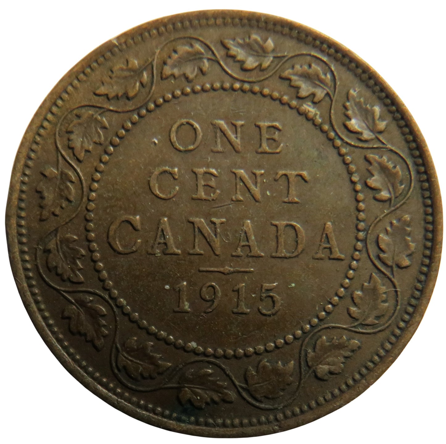 1915 King George V Canada One Cent Coin
