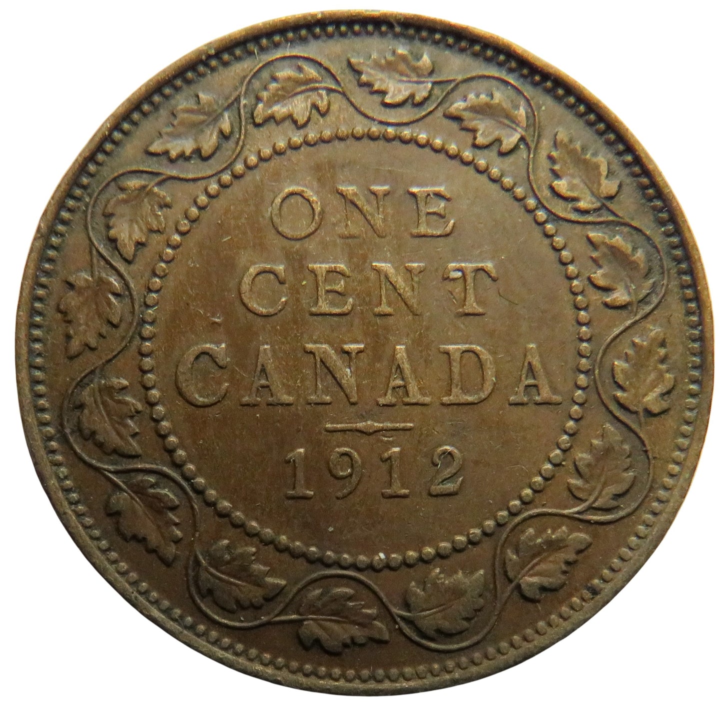 1912 King George V Canada One Cent Coin
