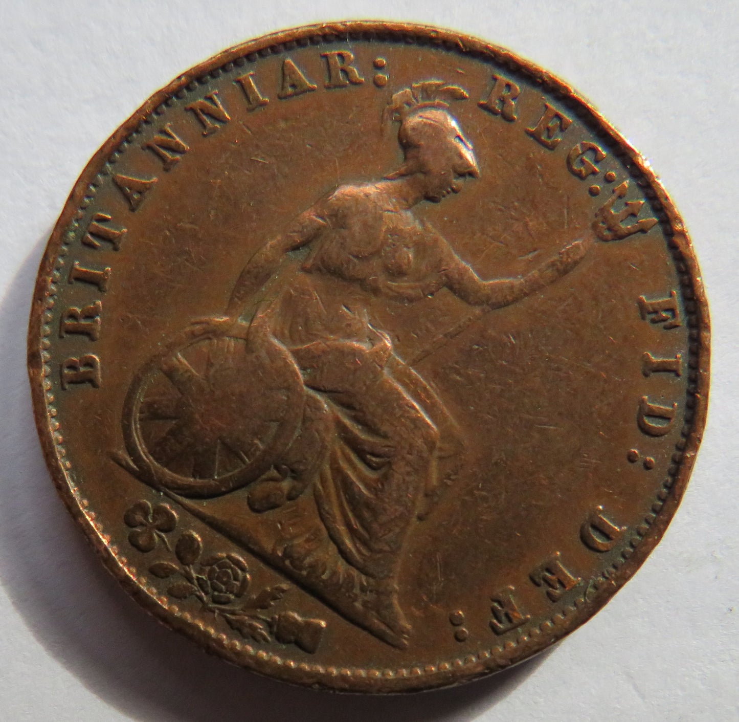 1858 Queen Victoria Young Head Halfpenny Coin - Great Britain