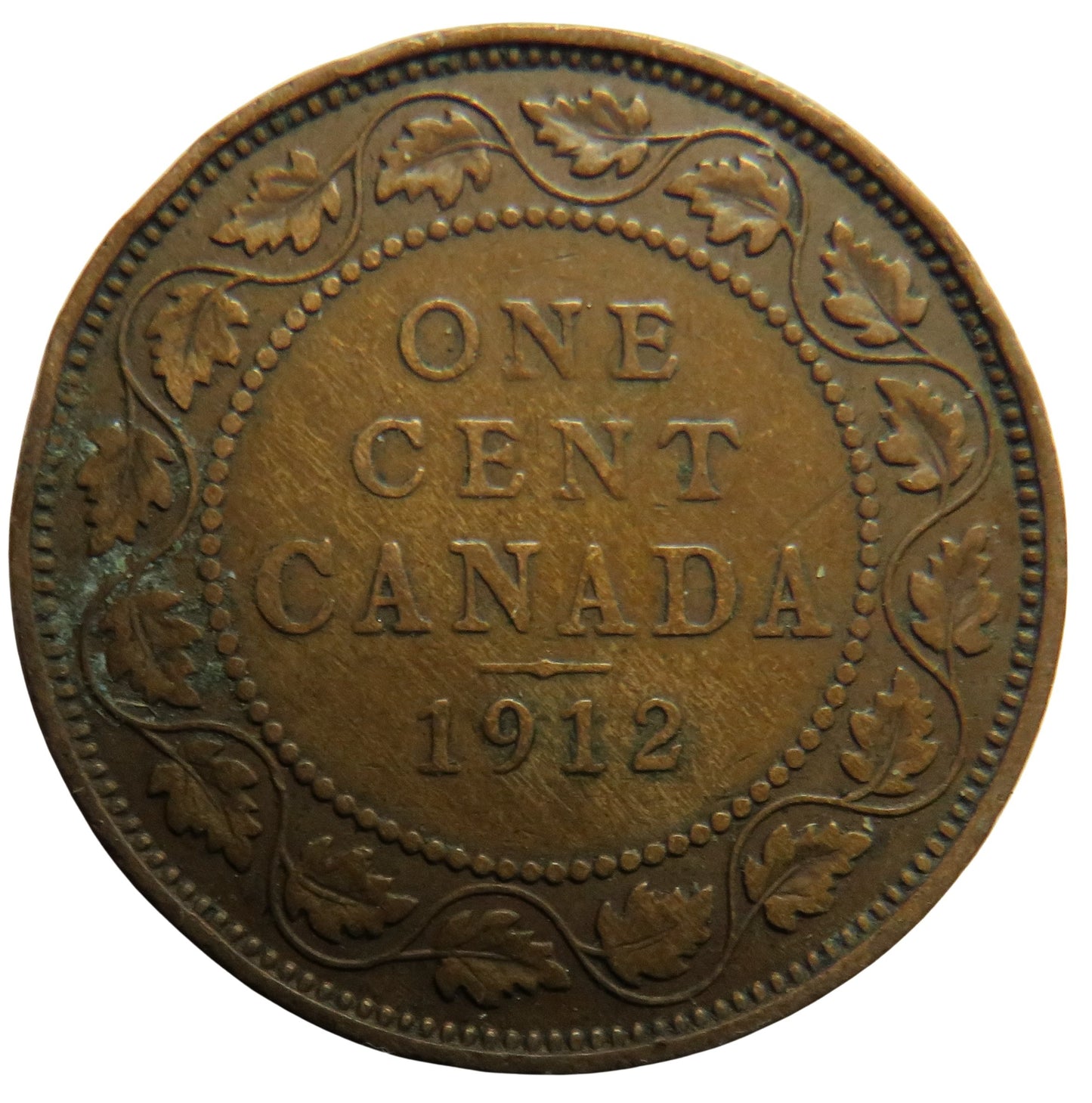 1912 King George V Canada One Cent Coin
