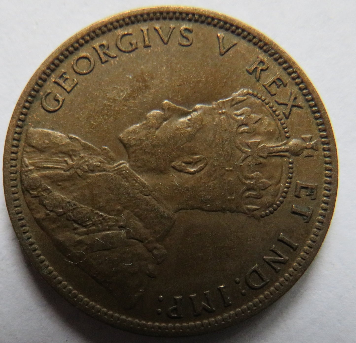 1911 King George V Canada One Cent Coin