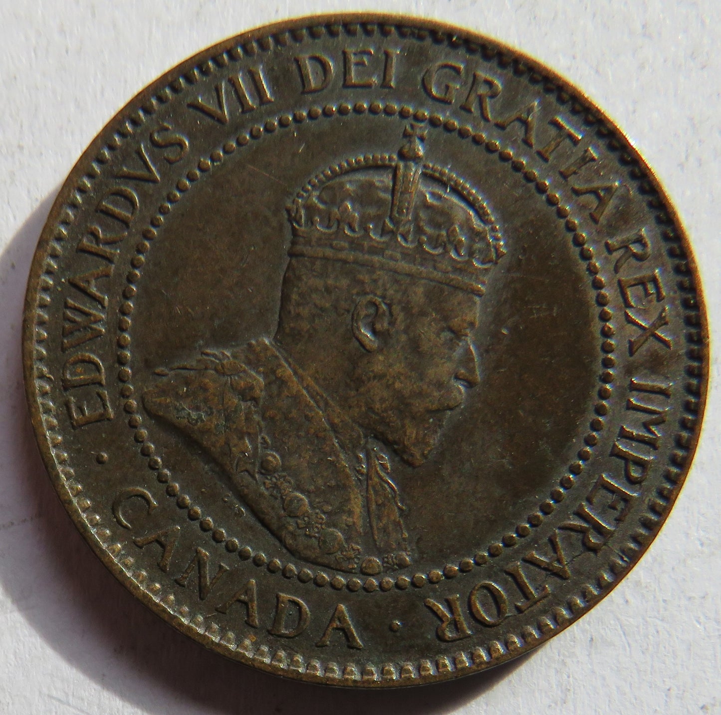 1904 King Edward VII Canada One Cent Coin
