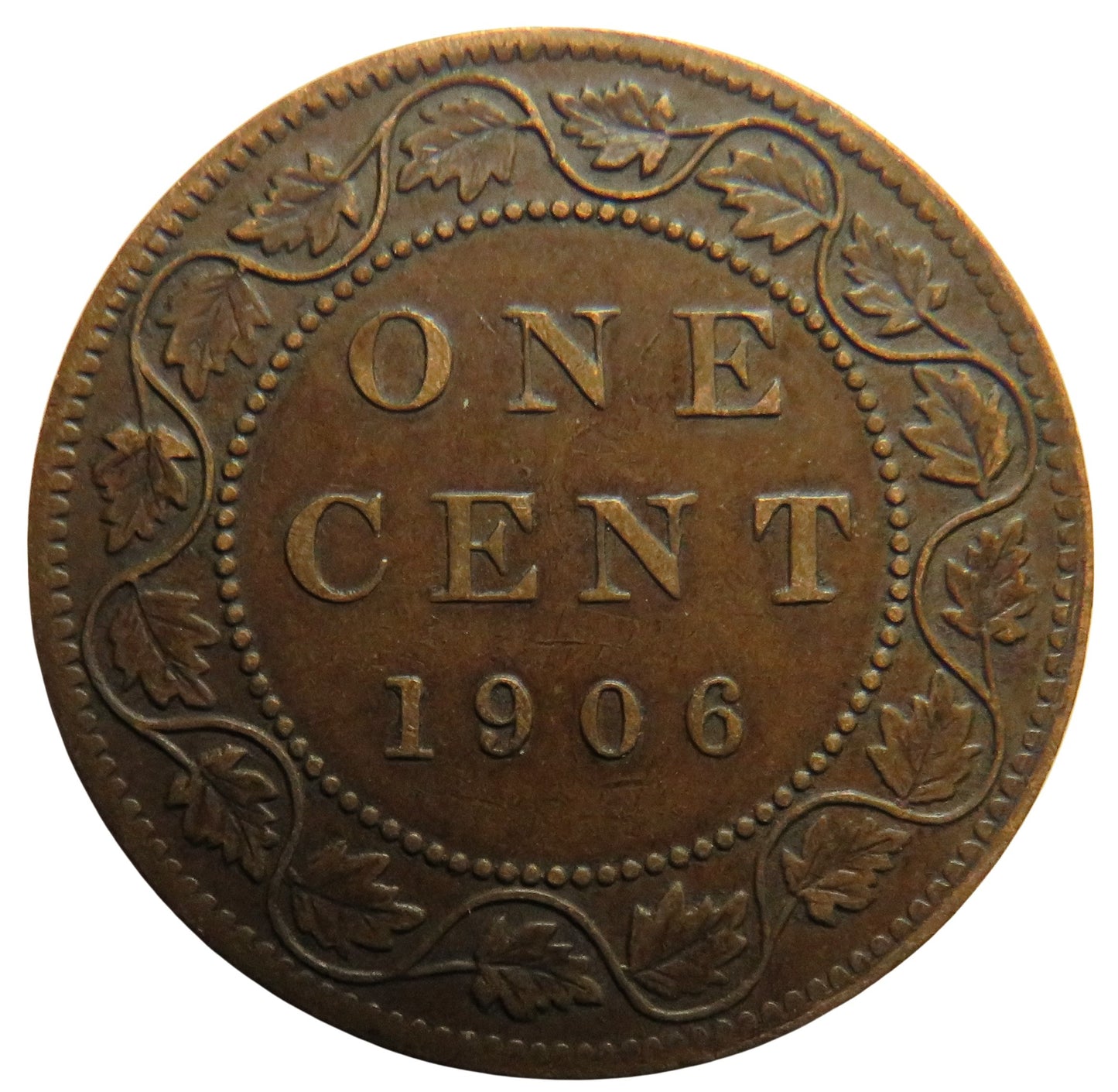 1906 King Edward VII Canada One Cent Coin