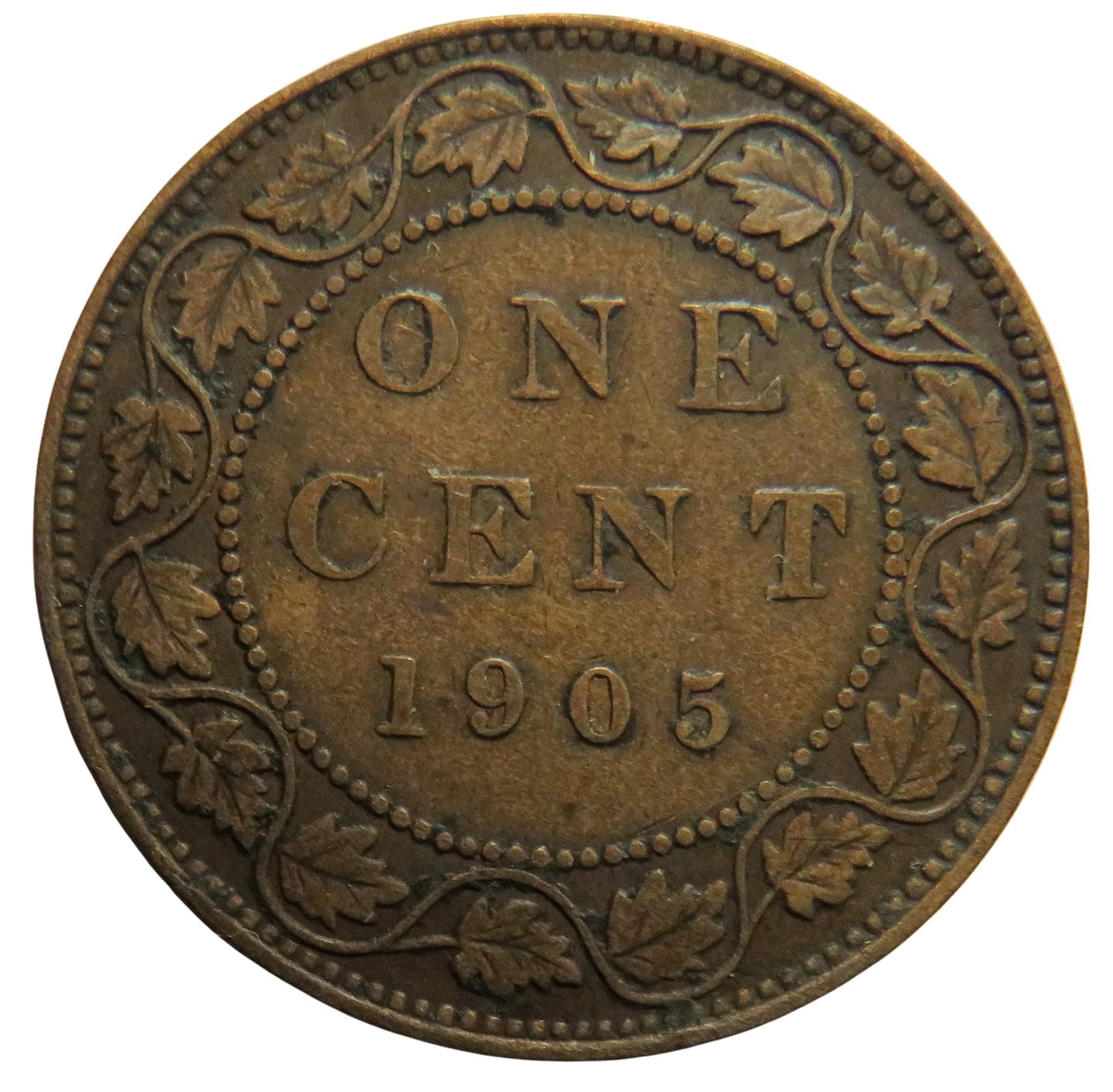 1905 King Edward VII Canada One Cent Coin