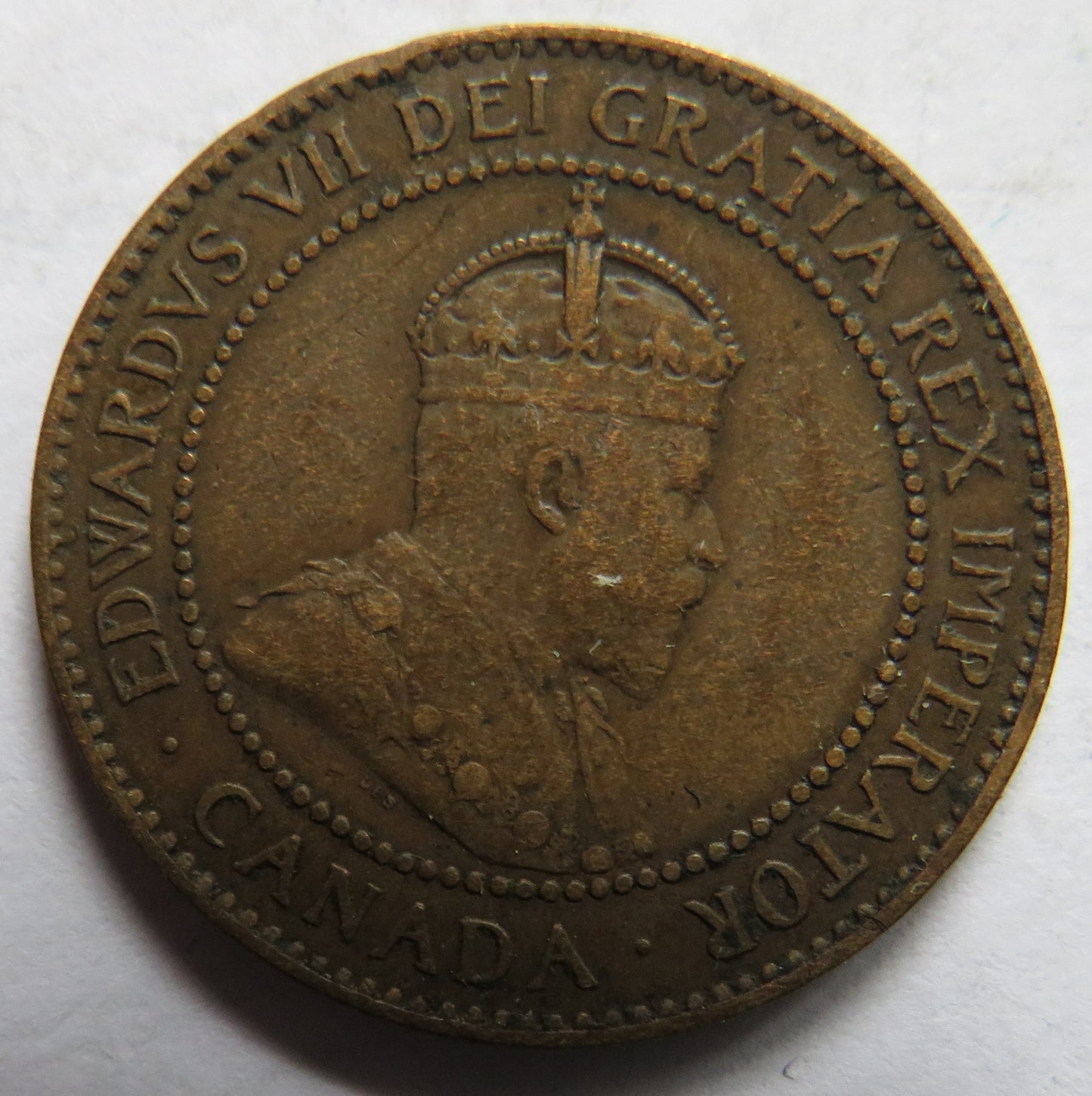 1905 King Edward VII Canada One Cent Coin