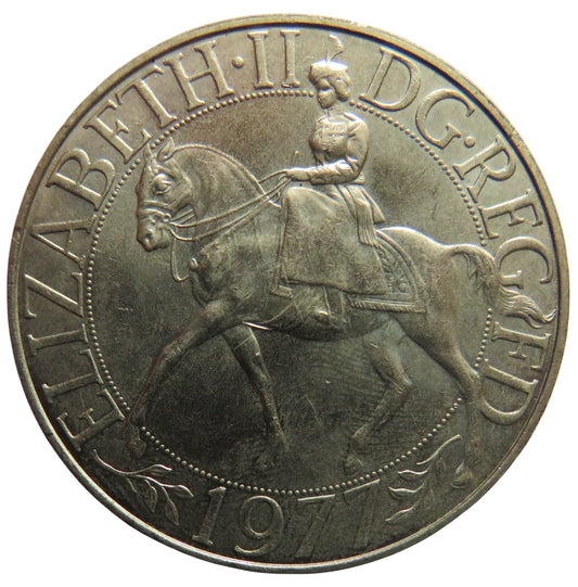 1977 Queen Elizabeth II Silver Jubilee Commemorative Crown Coin Great Britain