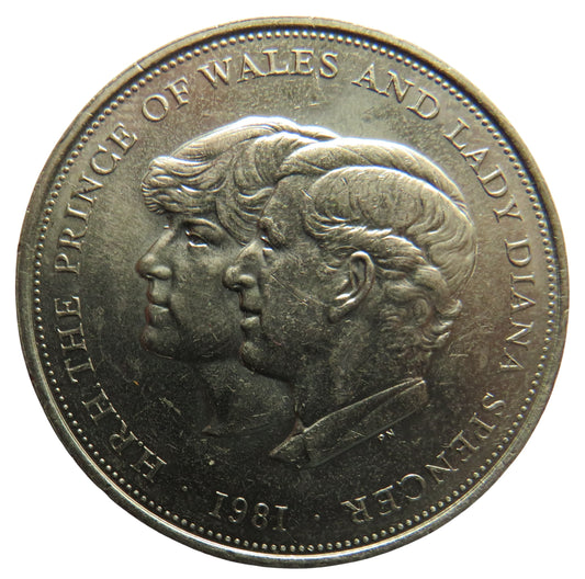 1981 Charles & Diana Royal Wedding Commemorative Crown Coin - Great Britain