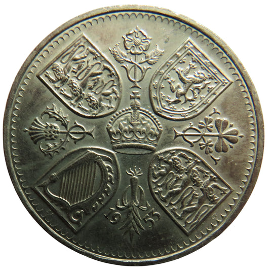 1953 Queen Elizabeth II Coronation Crown Coin - Great Britain