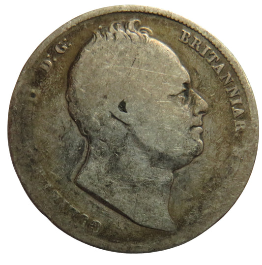 1834 King William IV Silver Halfcrown Coin - Great Britain