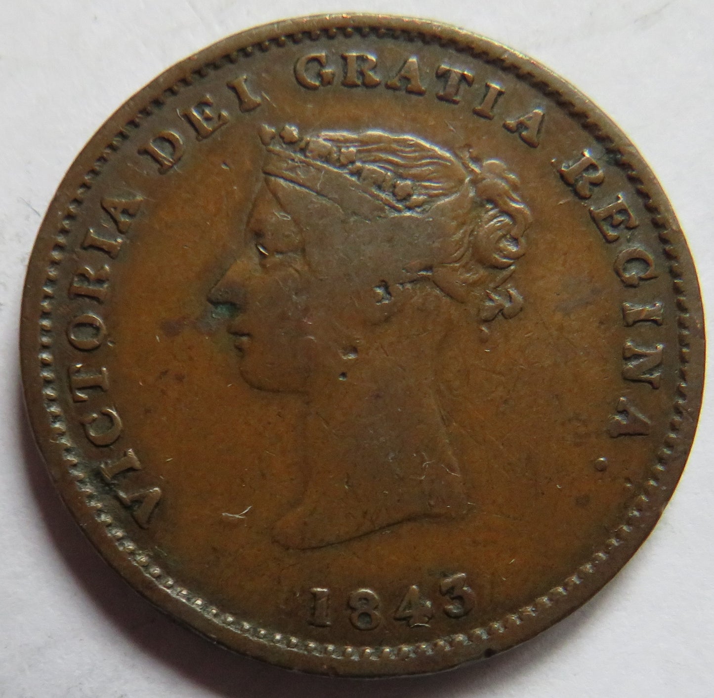 1843 New Brunswick Half Penny Token