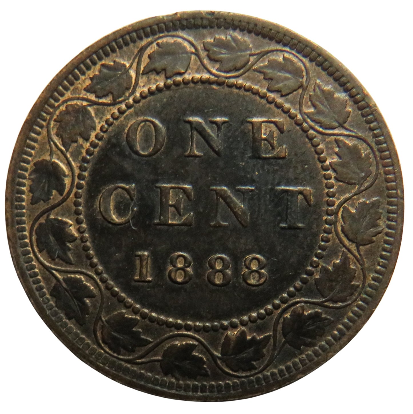 1888 Queen Victoria Canada One Cent Coin In Higher Grade