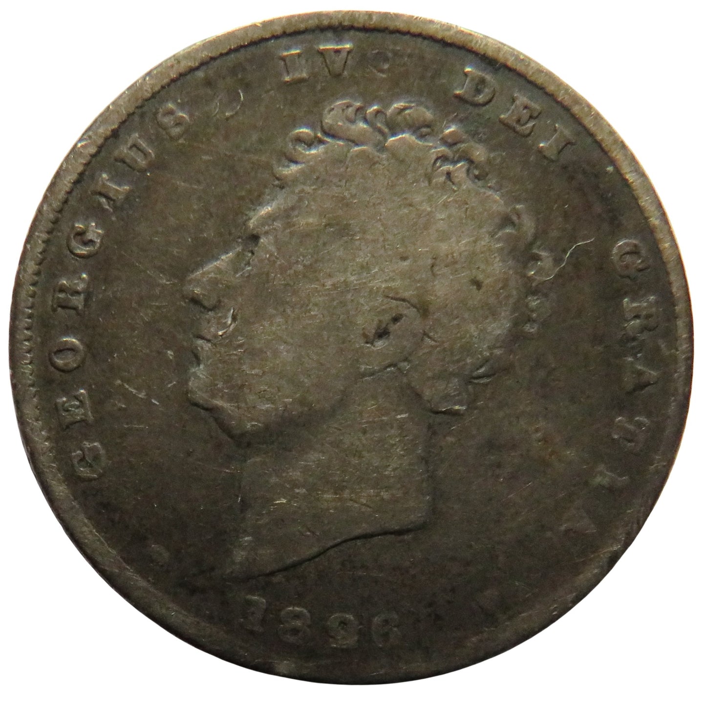 1826 King George IV Silver Shilling Coin - Great Britain