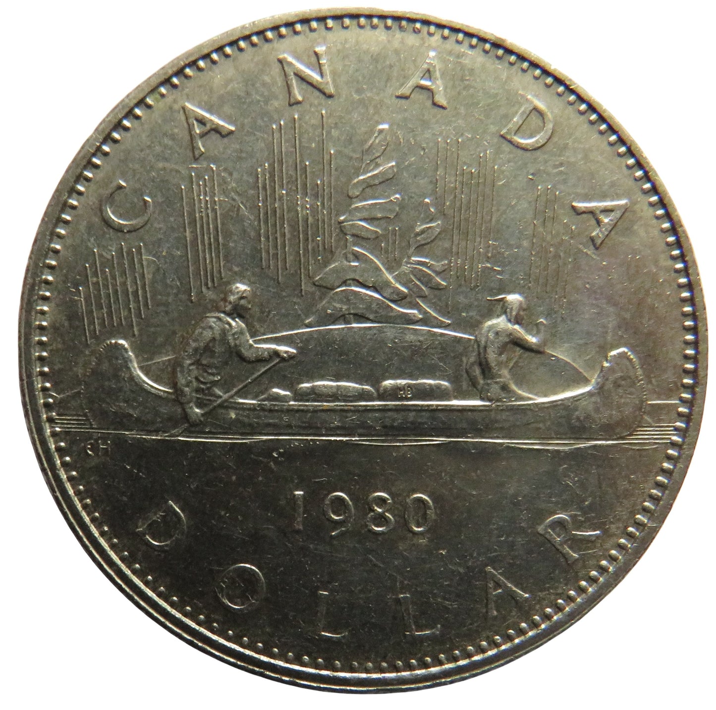 1980 Queen Elizabeth II Canada $1 One Dollar Coin