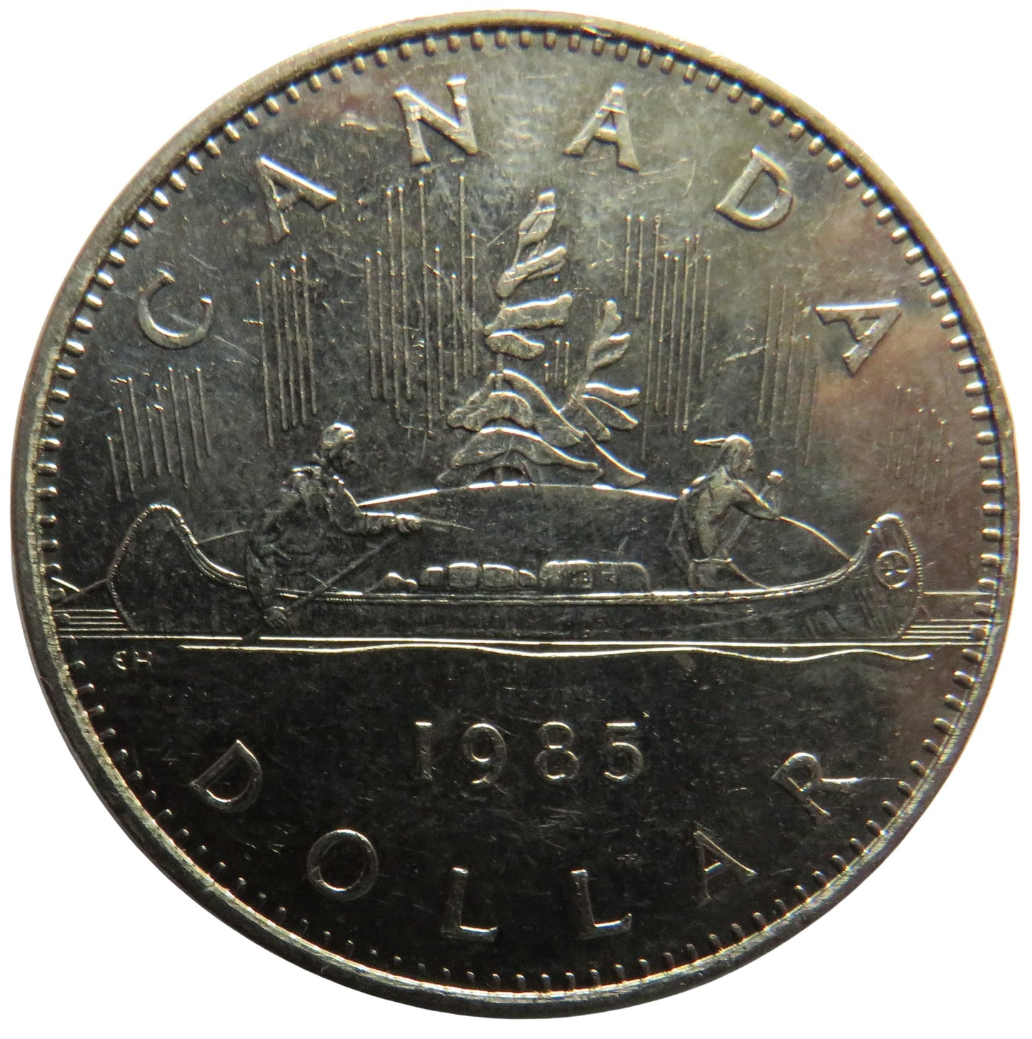 1985 Queen Elizabeth II Canada $1 One Dollar Coin
