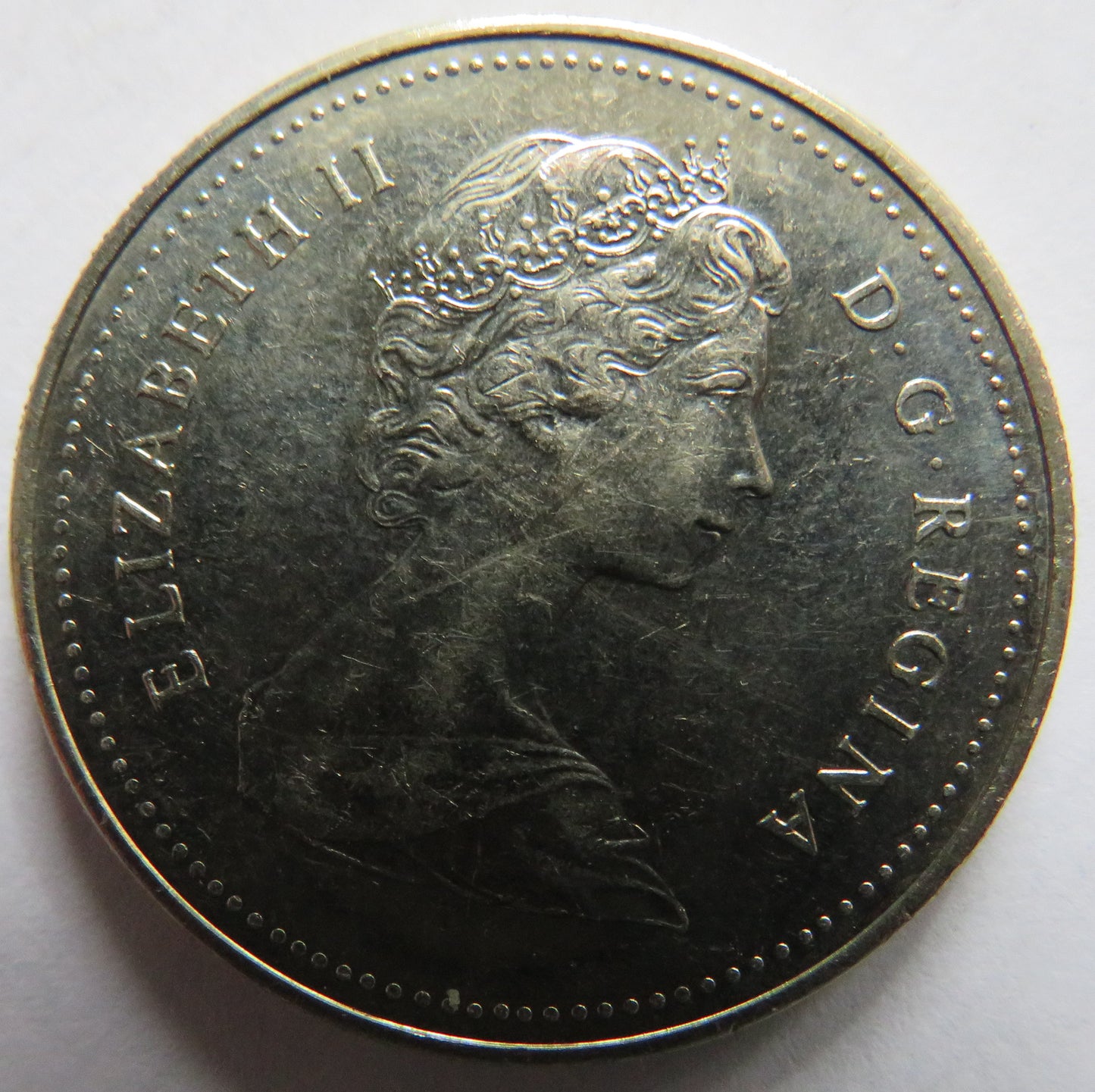 1985 Queen Elizabeth II Canada $1 One Dollar Coin