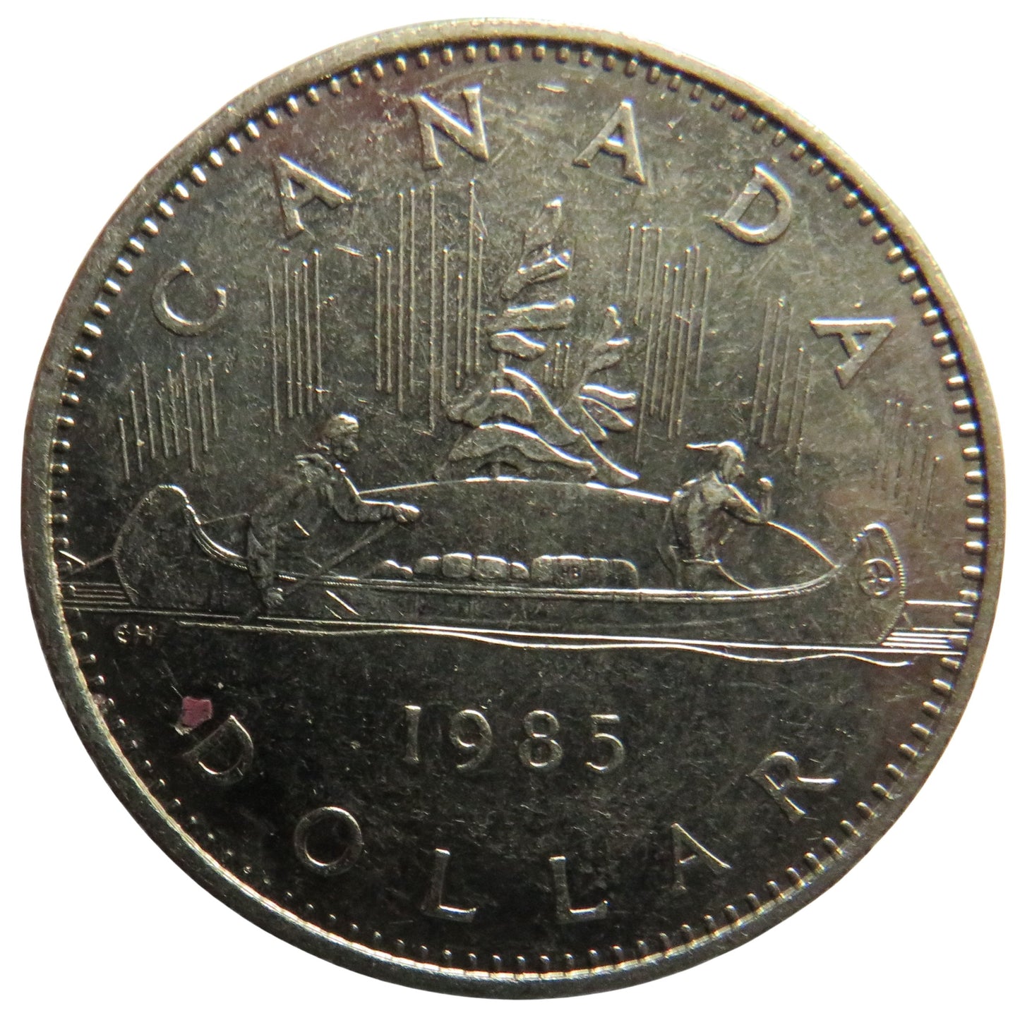 1985 Queen Elizabeth II Canada $1 One Dollar Coin