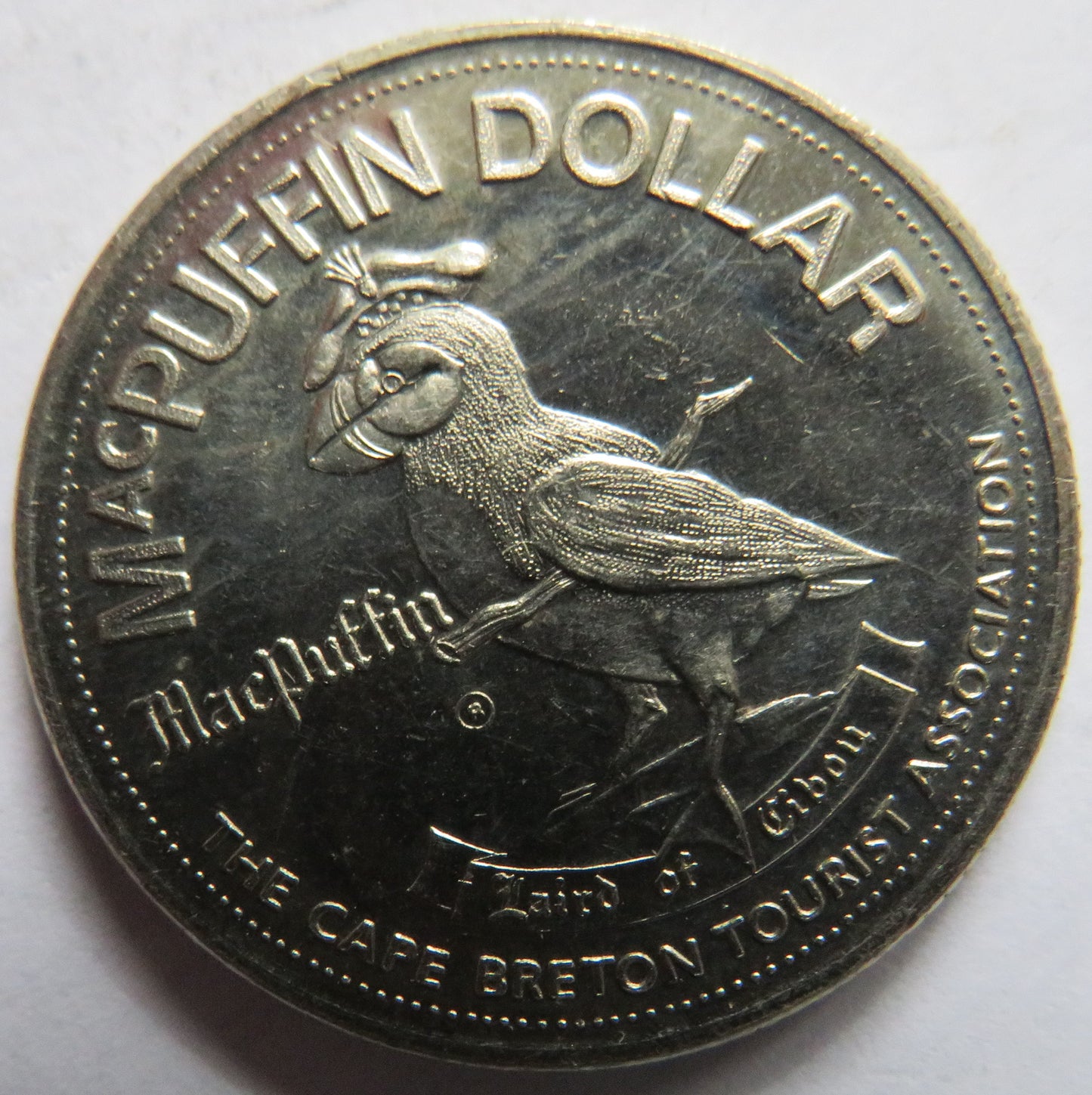 1976 Cape Breton Steam Railway MacPuffin Dollar $1 One Dollar Token