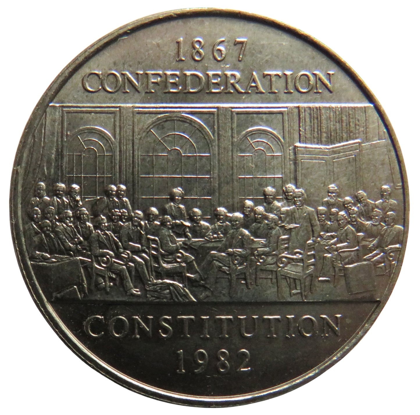 1982 Canada $1 One Dollar 1867 Confederation Constitution