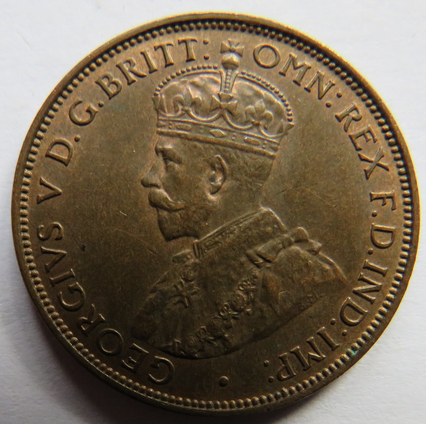 1926 King George V States of Jersey 1/24th of Shilling Coin