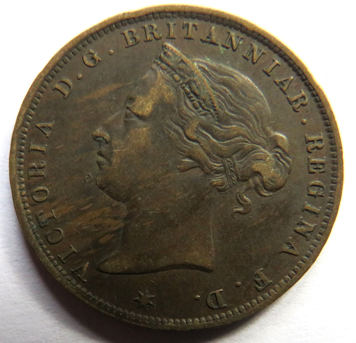 1888 Queen Victoria Jersey 1/24 Shilling Coin