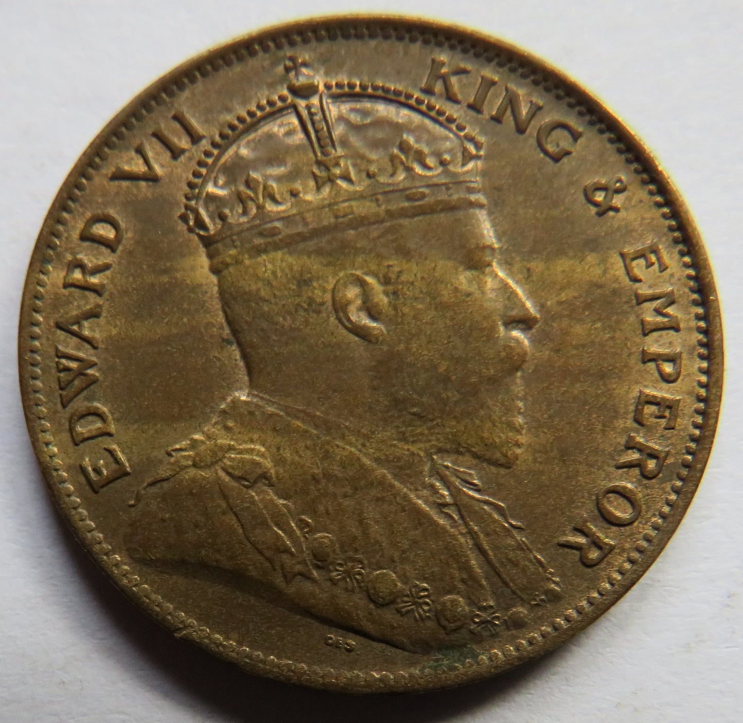 1909 King Edward VII Jersey 1/24 Shilling Coin In High Grade