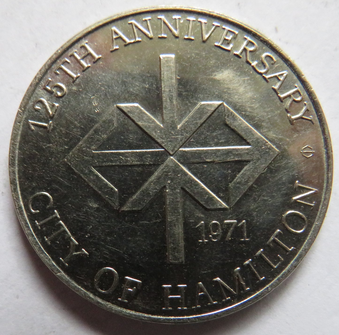 1971 Hamilton Canada Anniversary Dollar Token City of Hamilton