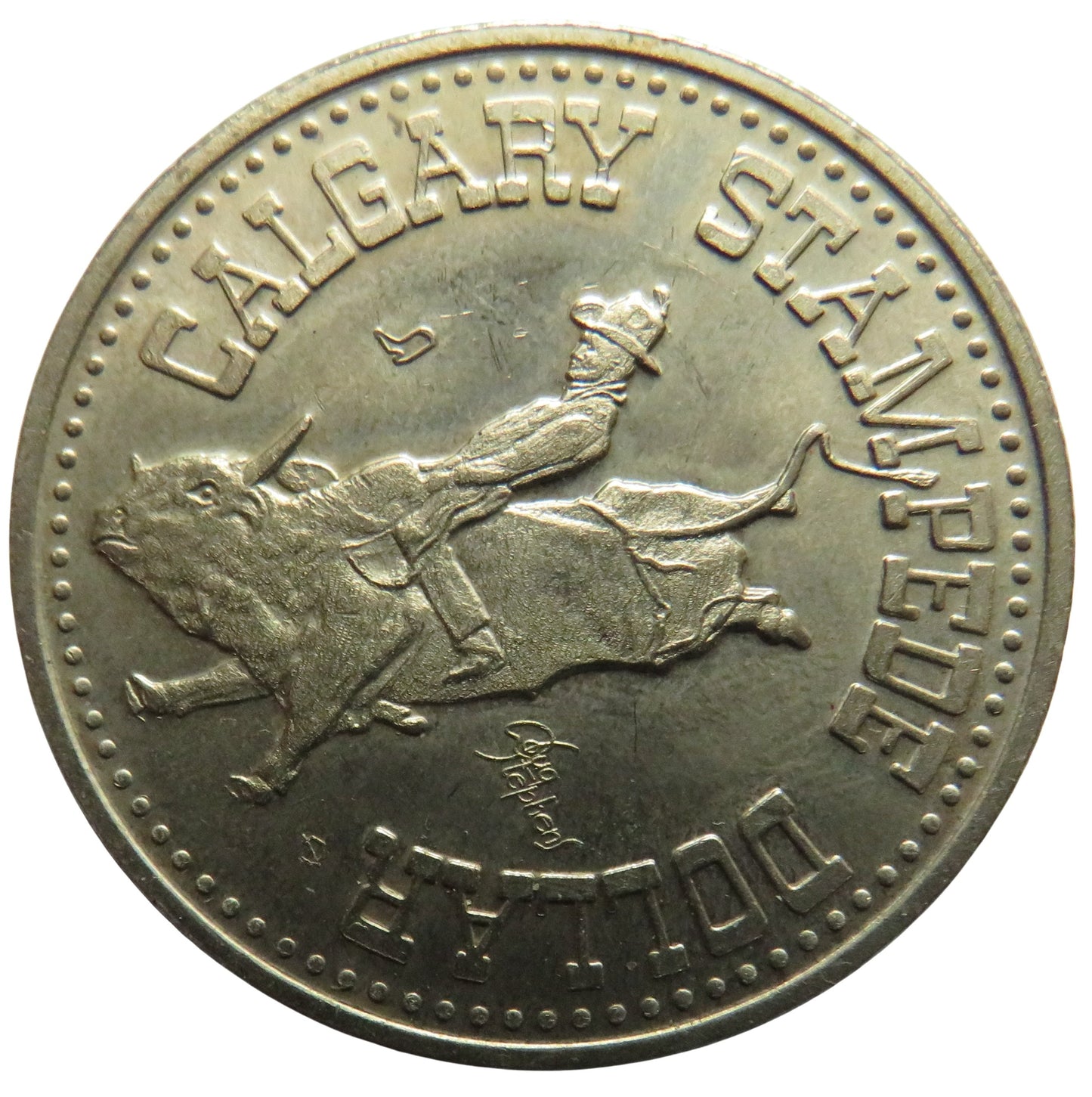 1976 Calgary Stampede Dollar Token Calgary Salutes The U.S. Bicentennial
